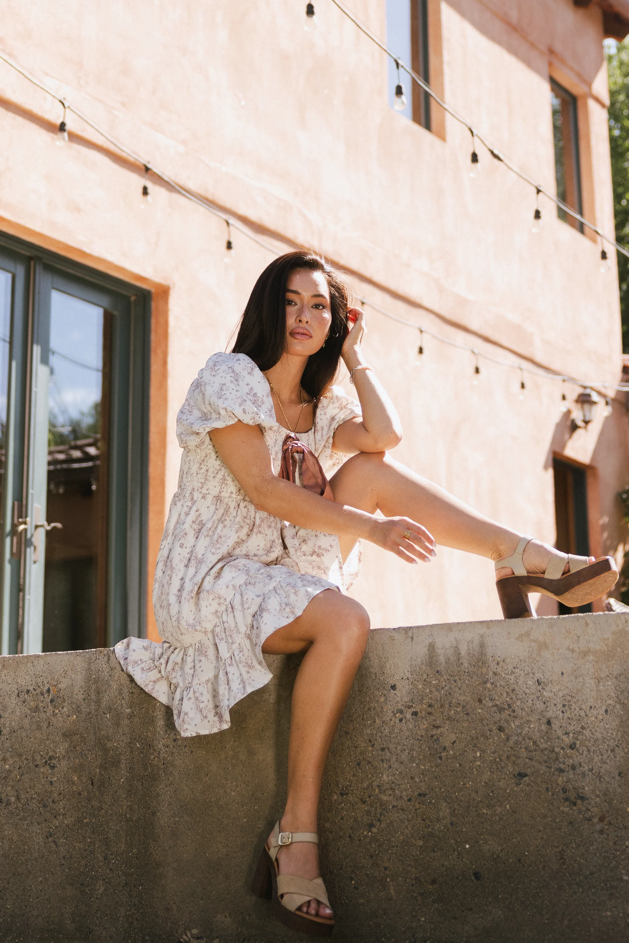 Ari Smocked Mini Dress - FINAL SALE - Image 2