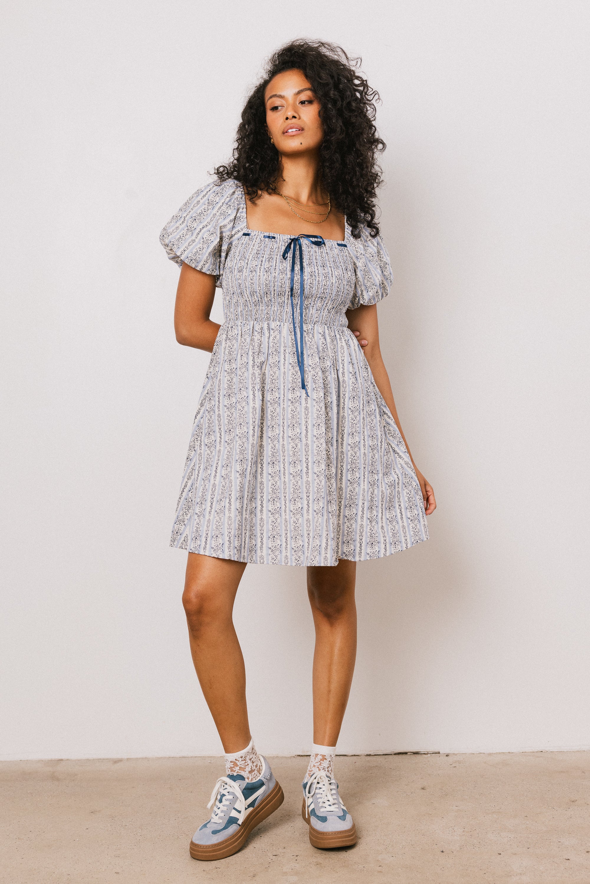 Arlet Smocked Mini Dress - FINAL SALE - Image 9