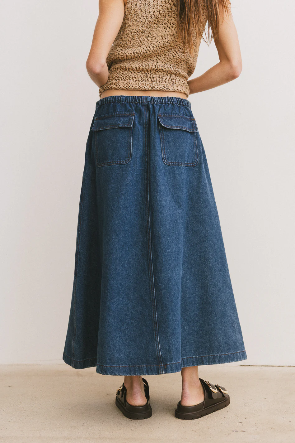 Arlo Denim Maxi Skirt - FINAL SALE - Image 8