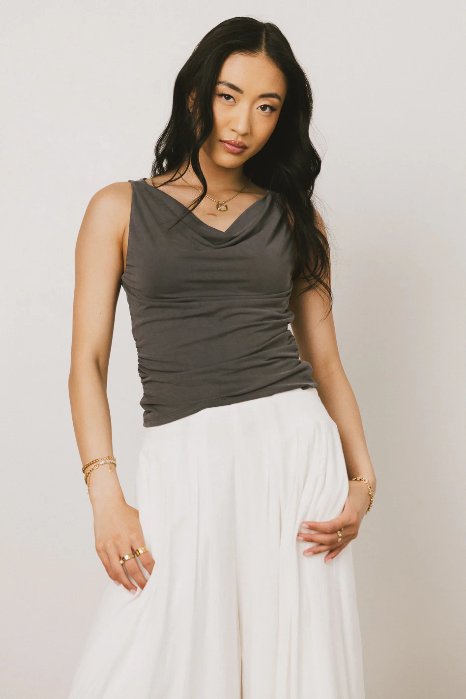 Asa Ruched Tank Top - FINAL SALE - Image 2
