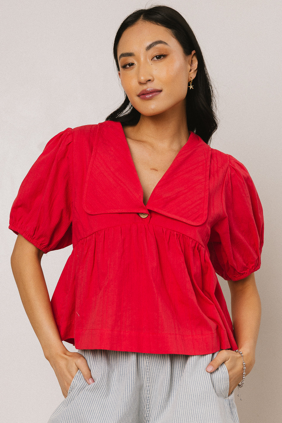 Asha Collared Blouse - Image 2
