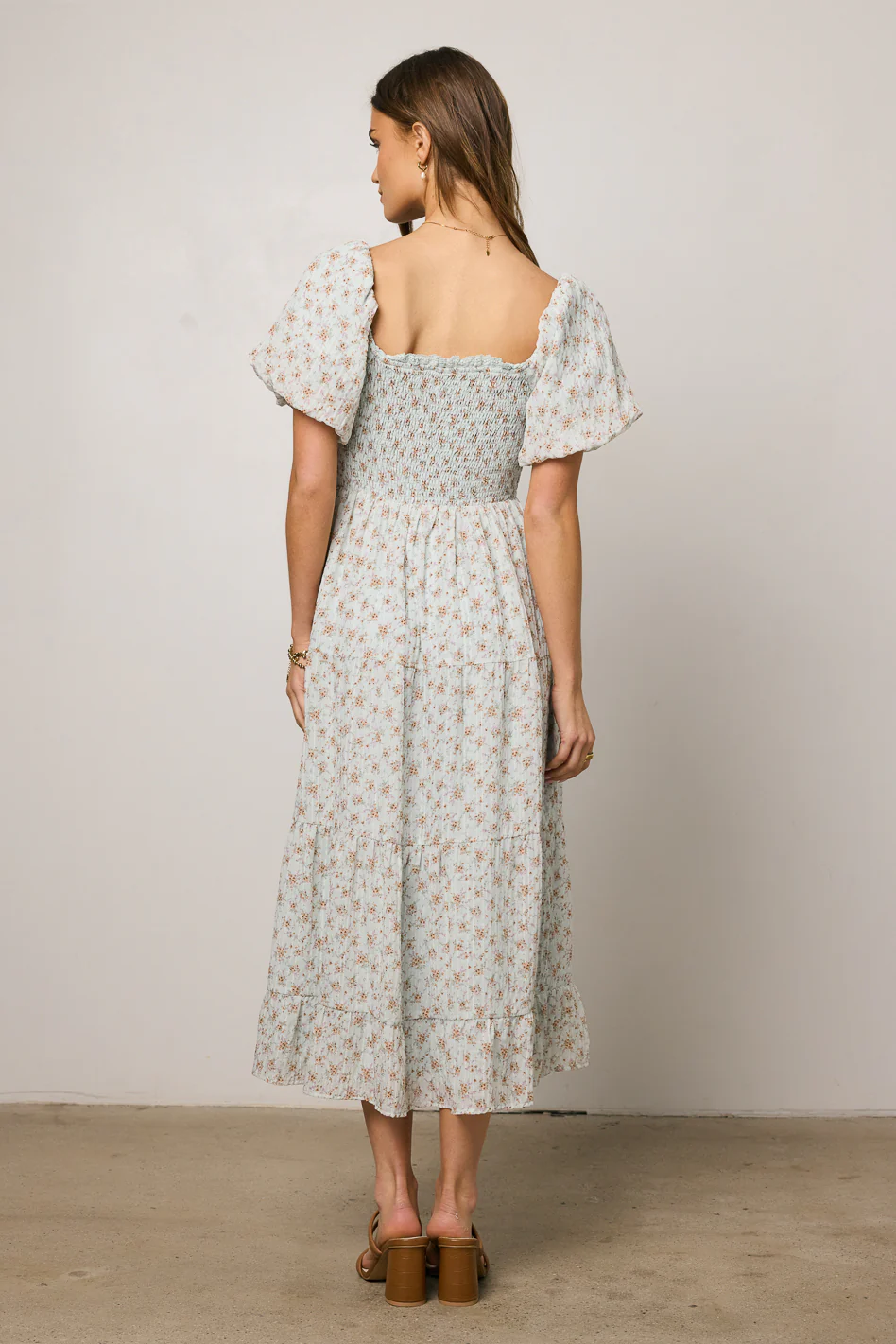 Asha Floral Midi Dress - FINAL SALE - Image 6