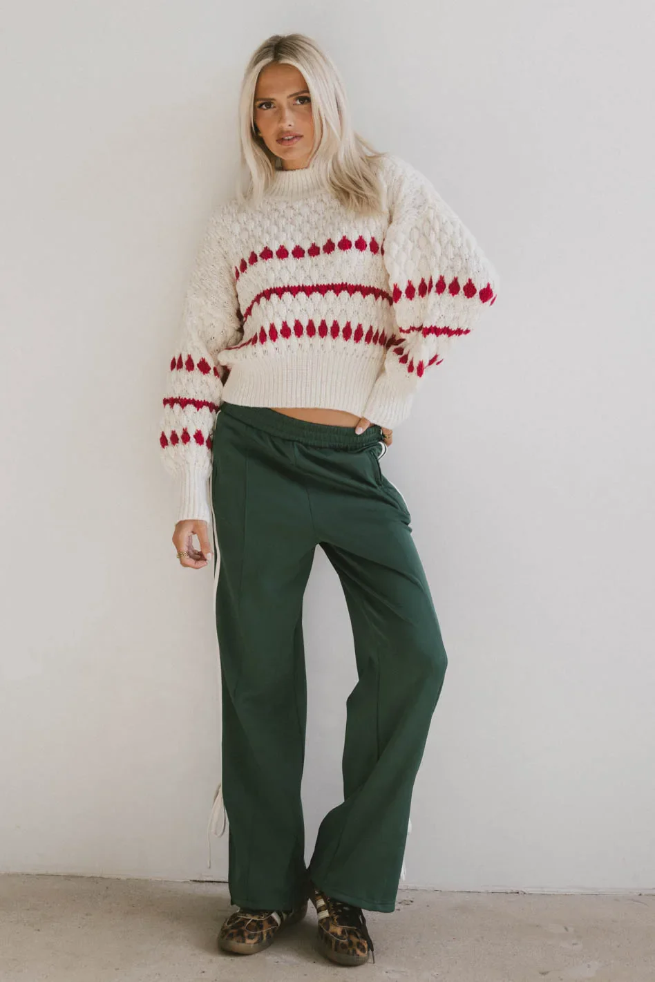 Astrid Track Pants in Green - FINAL SALE - Image 4