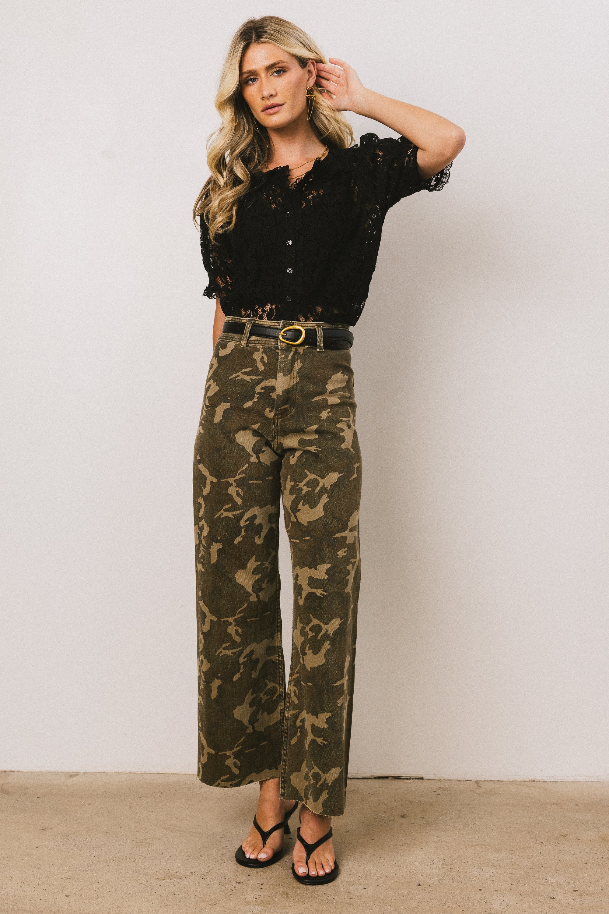 Mari Lace Blouse in Black - FINAL SALE - Image 3