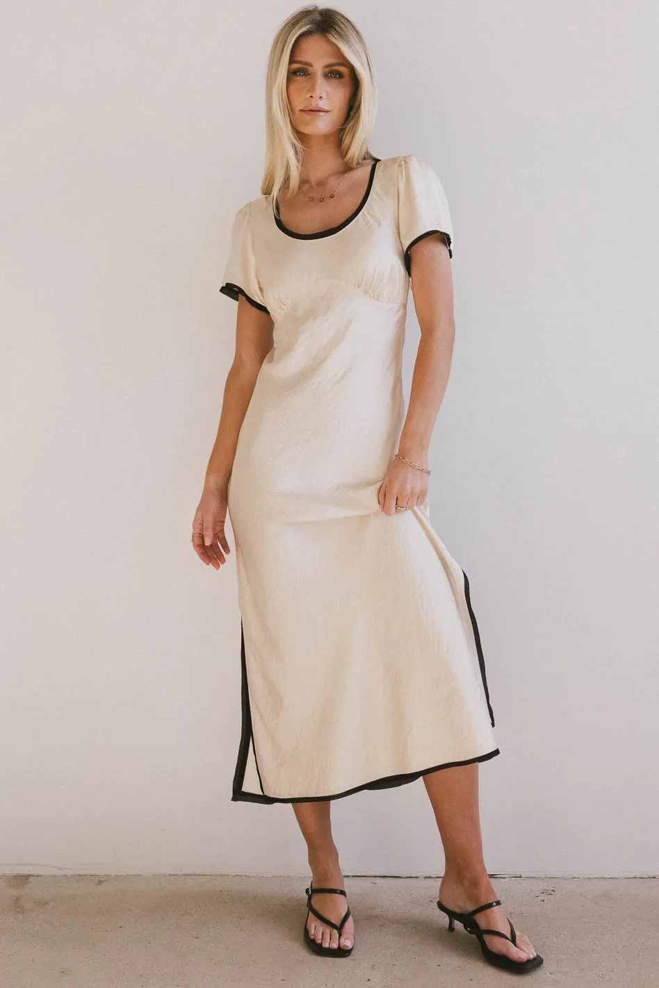 Austia Midi Dress in Ivory - Image 8