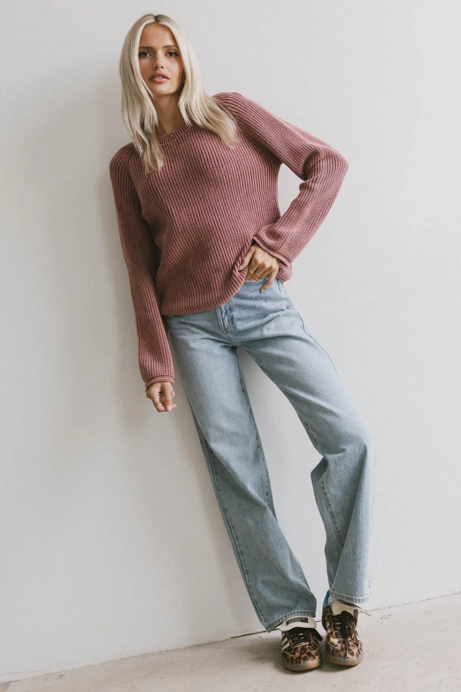 Aveline Knit Sweater in Red - FINAL SALE - Image 4
