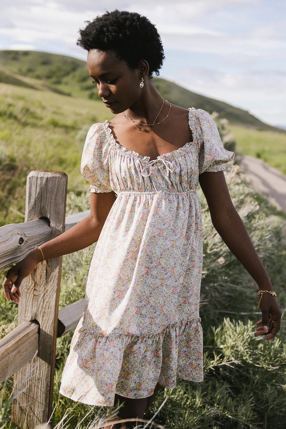 Averie Floral Babydoll Dress - FINAL SALE - Image 3