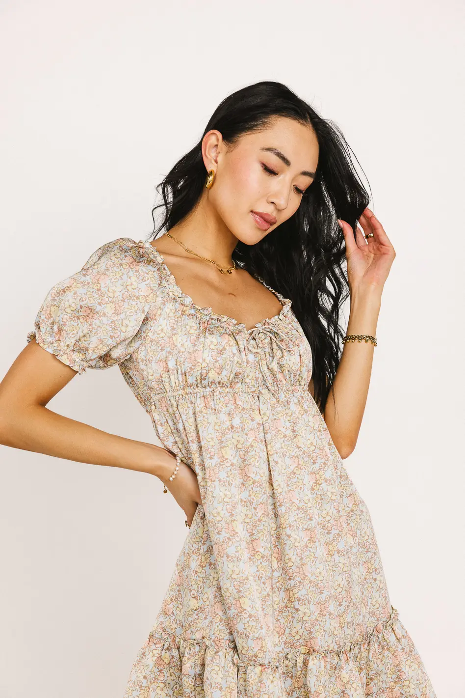 Averie Floral Babydoll Dress - FINAL SALE - Image 5