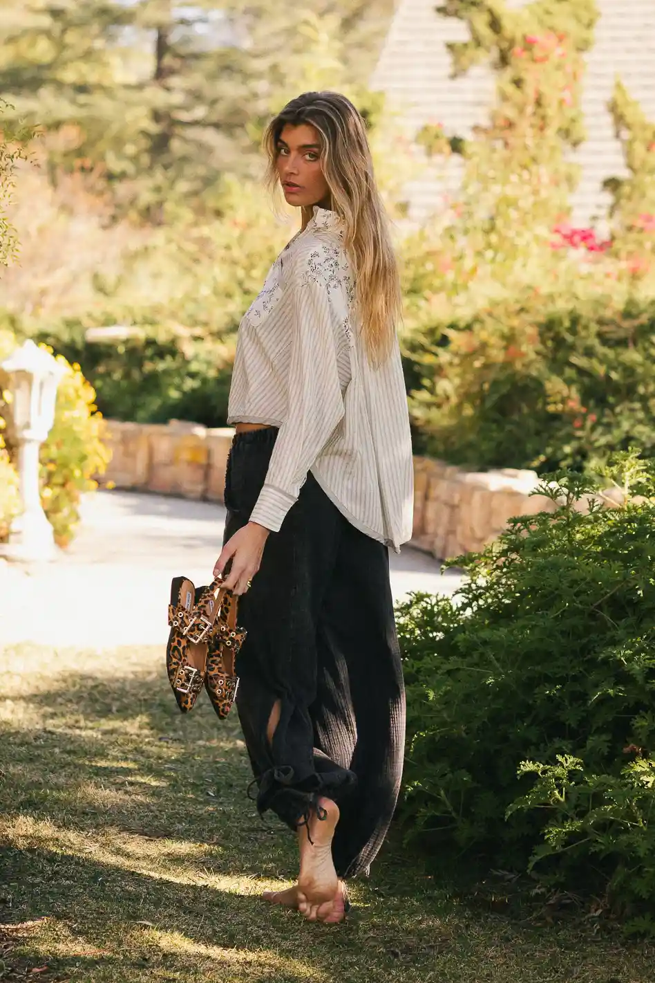 Avery Crinkle Joggers in Black - FINAL SALE - Image 3