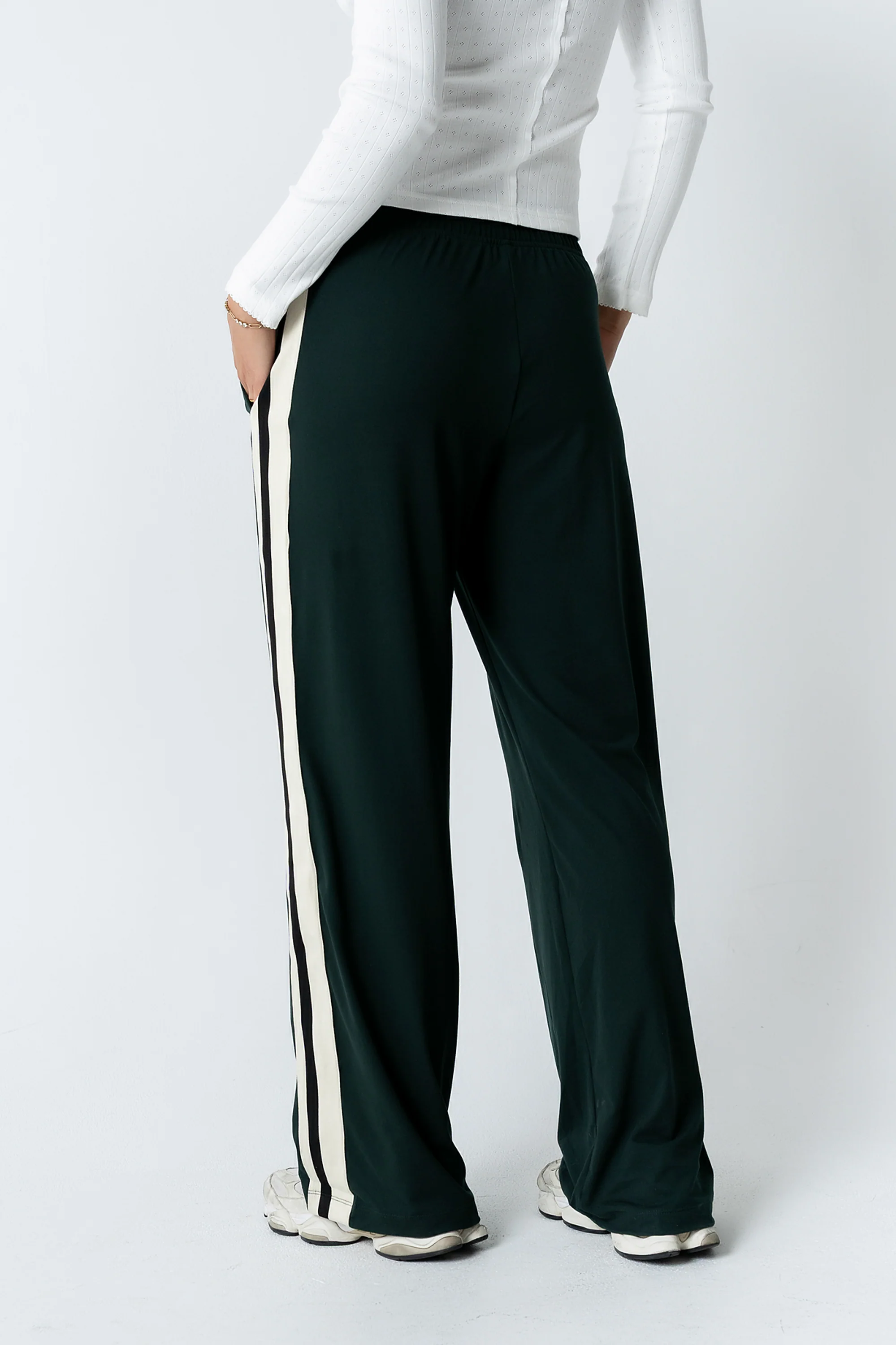 Avery Striped Pants in Green - FINAL SALE - Image 5