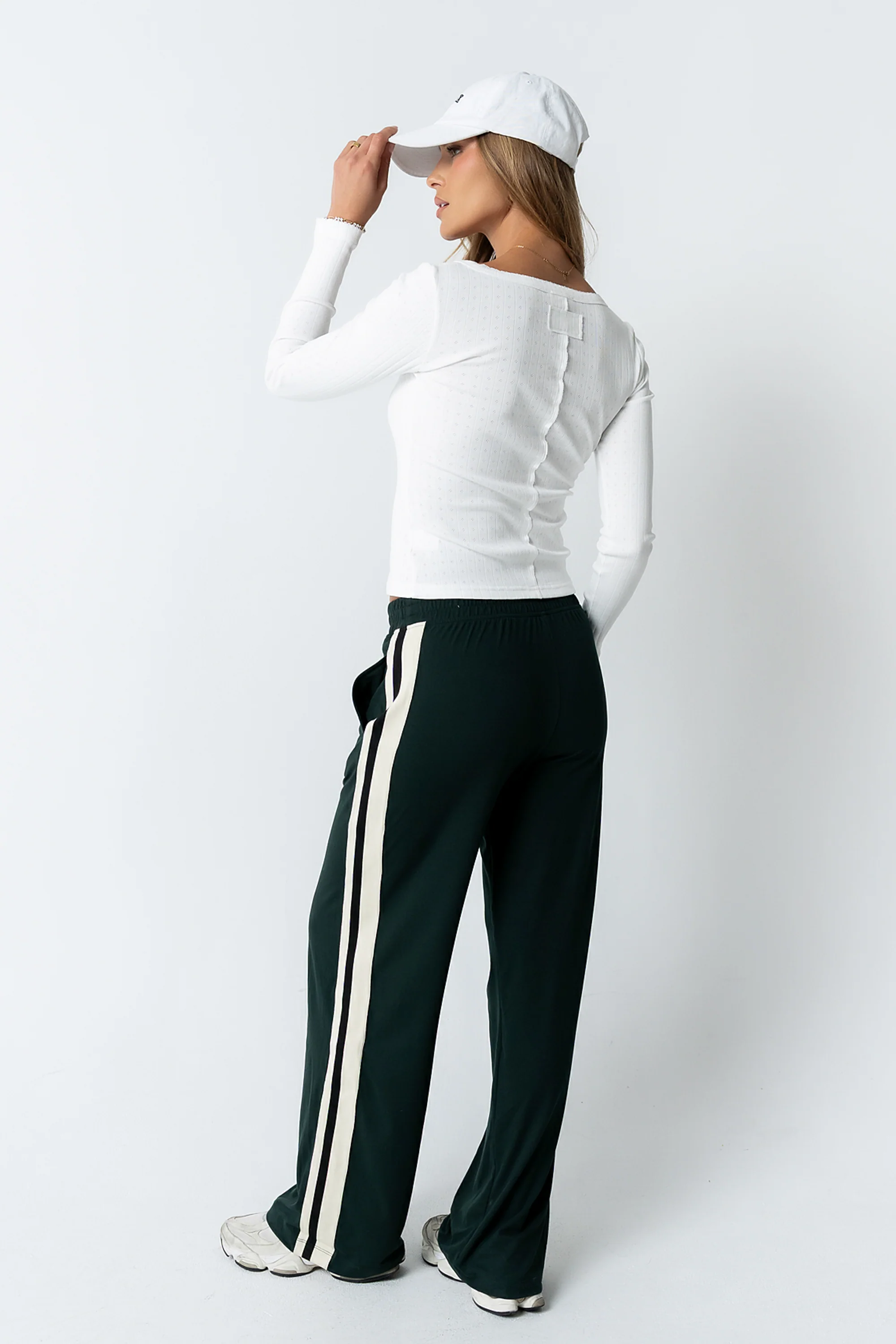 Avery Striped Pants in Green - FINAL SALE - Image 8