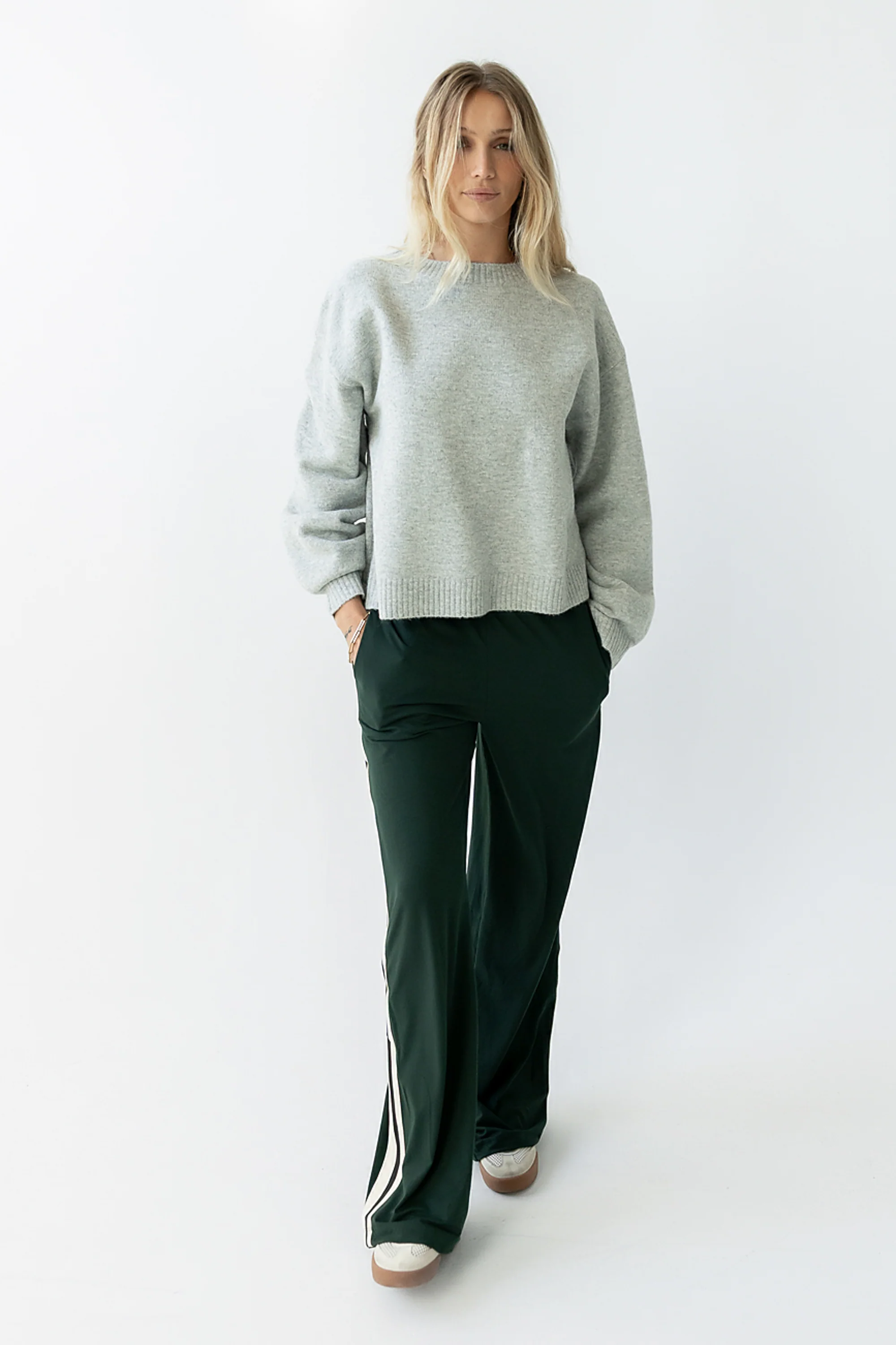 Avery Striped Pants in Green - FINAL SALE - Image 9