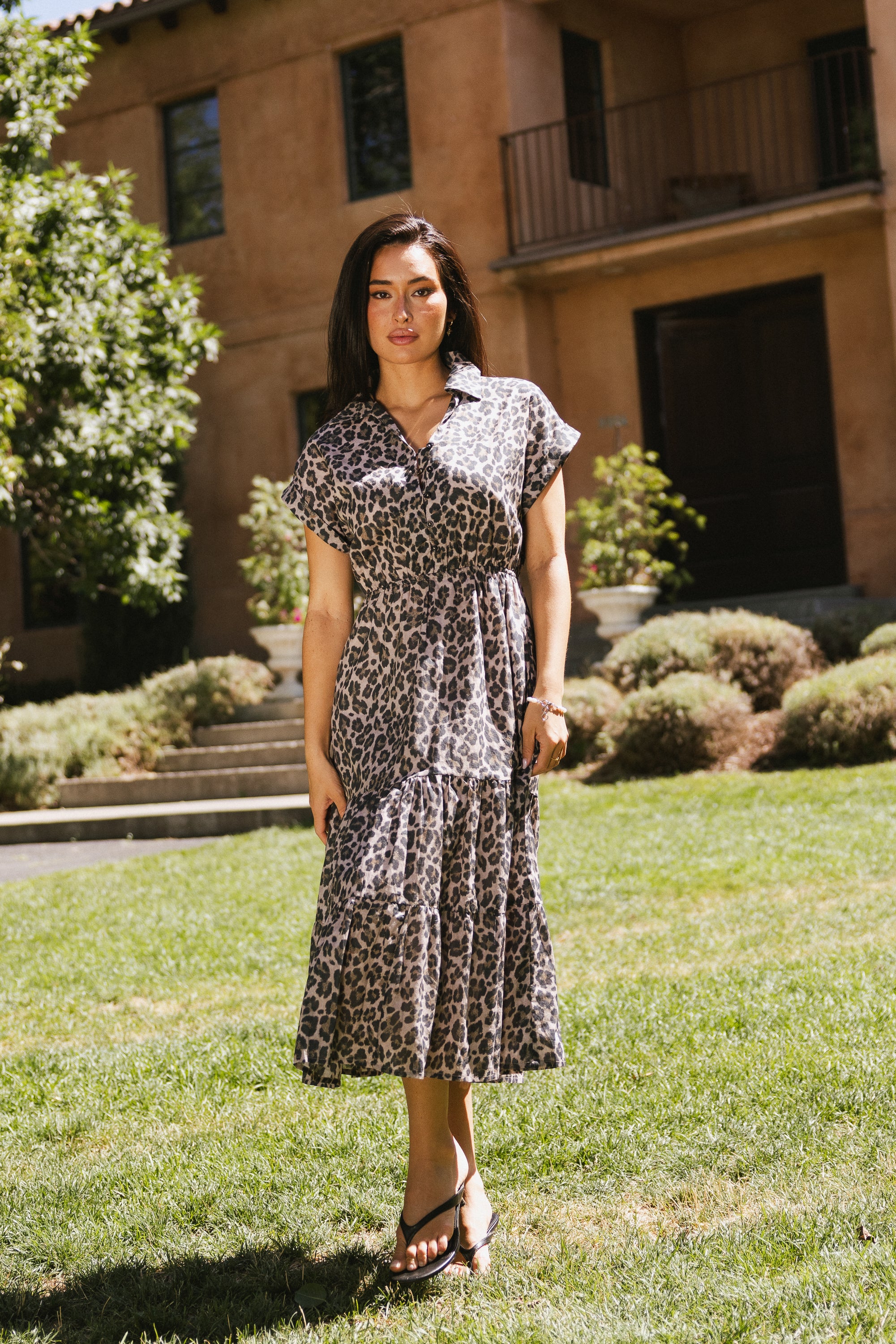 Ayda Leopard Midi Dress - FINAL SALE - Image 3