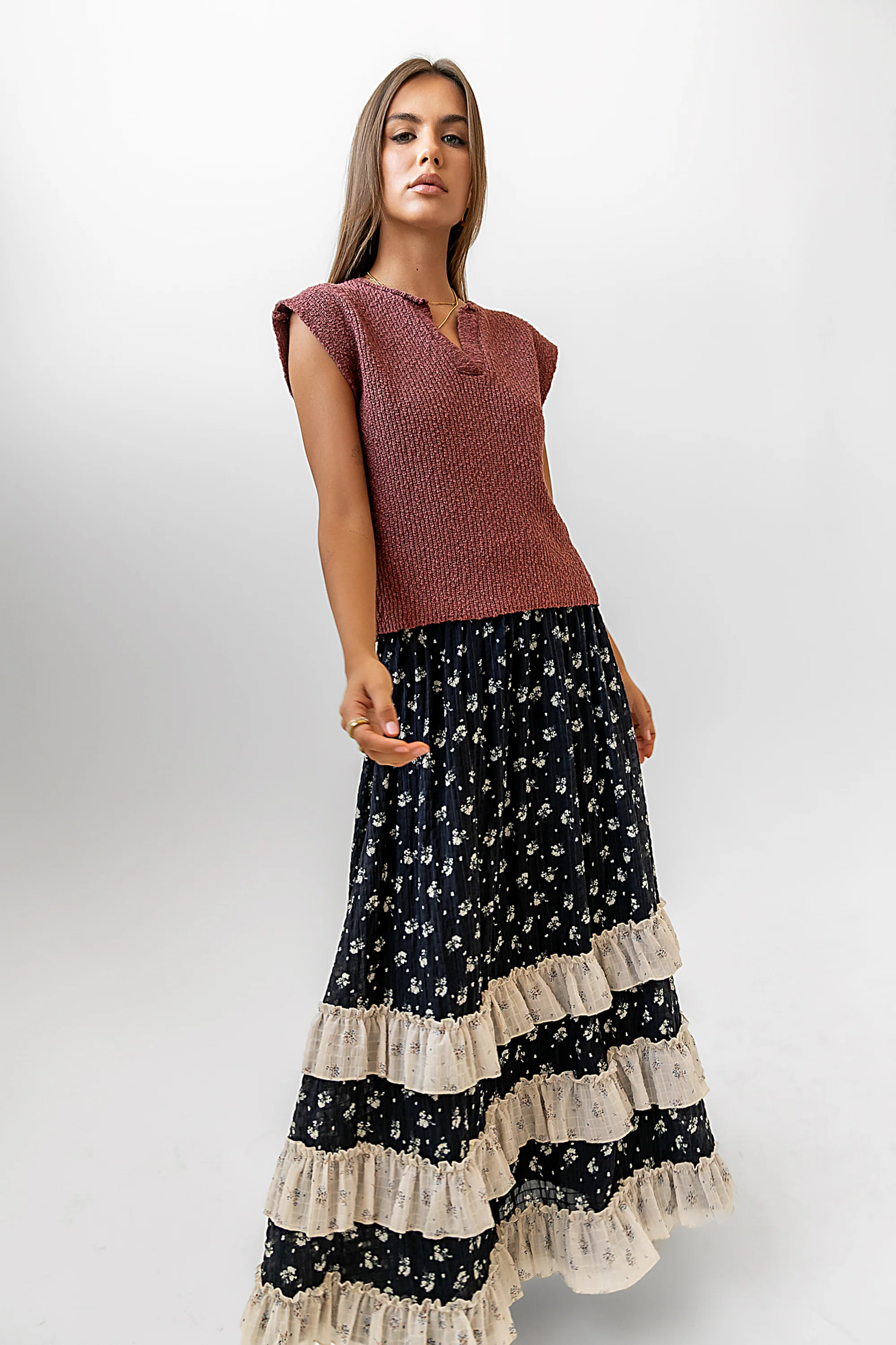 Aylin Sweater in Marsala - FINAL SALE - Image 3