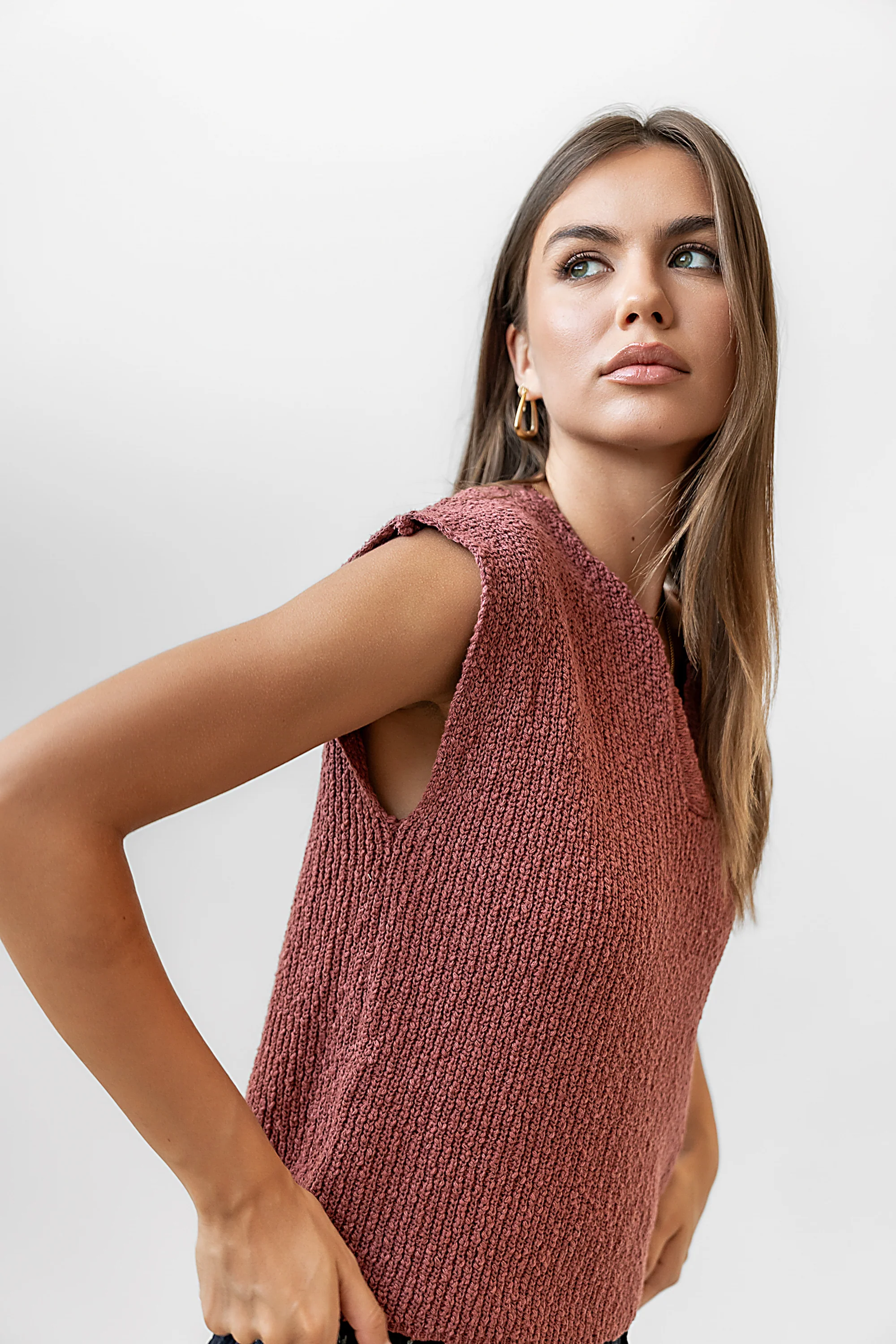 Aylin Sweater in Marsala - FINAL SALE - Image 4