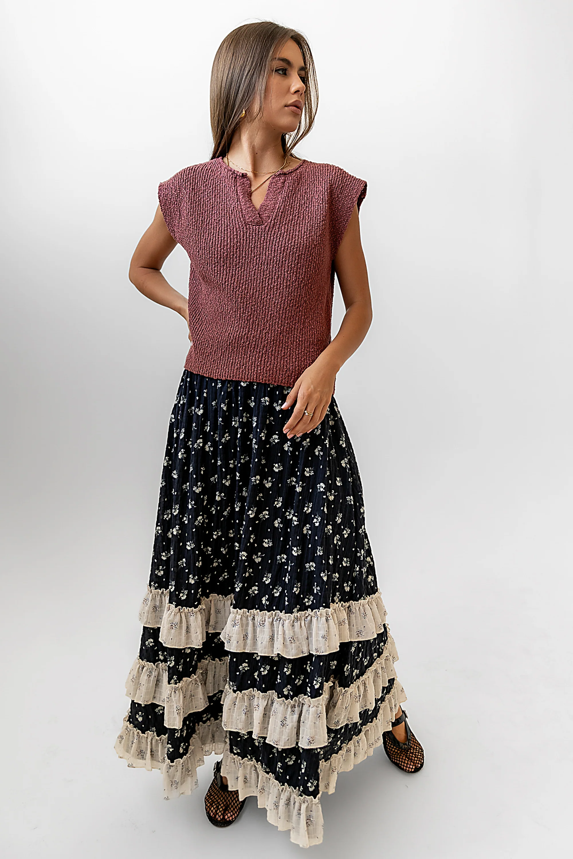 Aylin Sweater in Marsala - FINAL SALE - Image 6