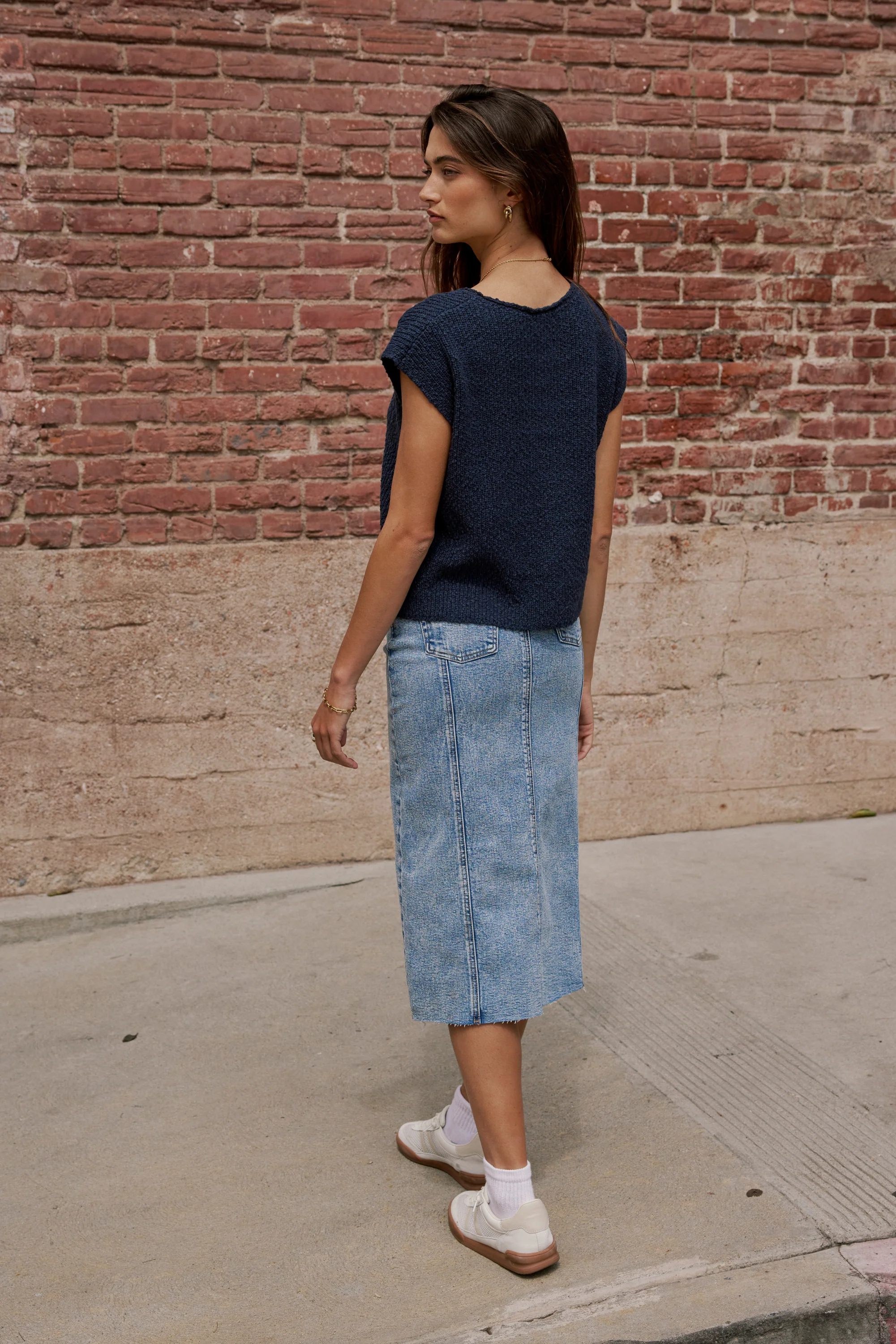 Aylin Sweater in Navy - FINAL SALE - Image 4
