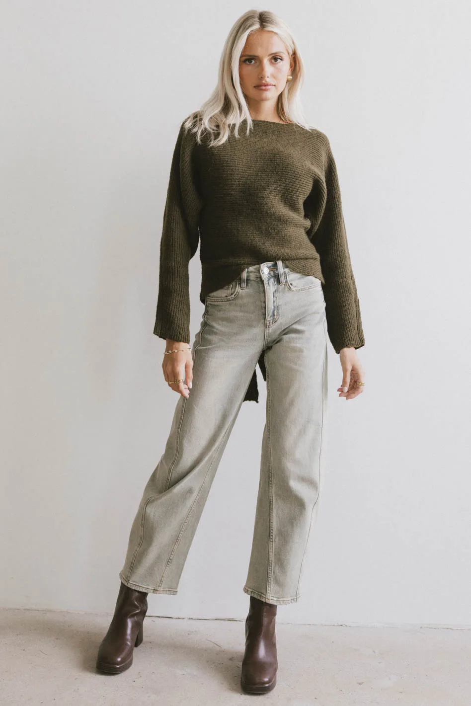 Azura Knit Sweater in Green - FINAL SALE - Image 6