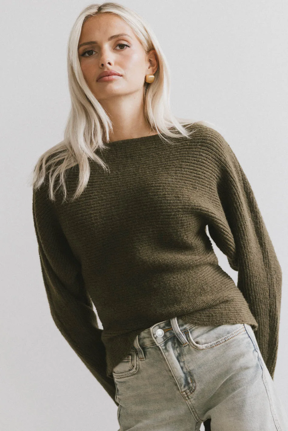 Azura Knit Sweater in Green - FINAL SALE - Image 8
