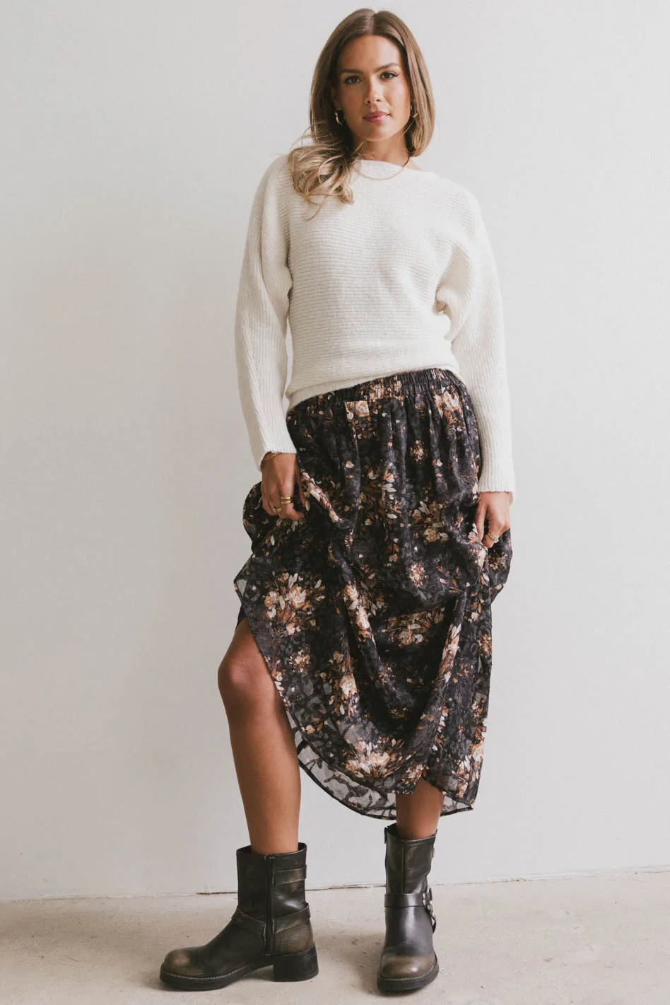 Azura Knit Sweater in Cream - FINAL SALE - Image 3