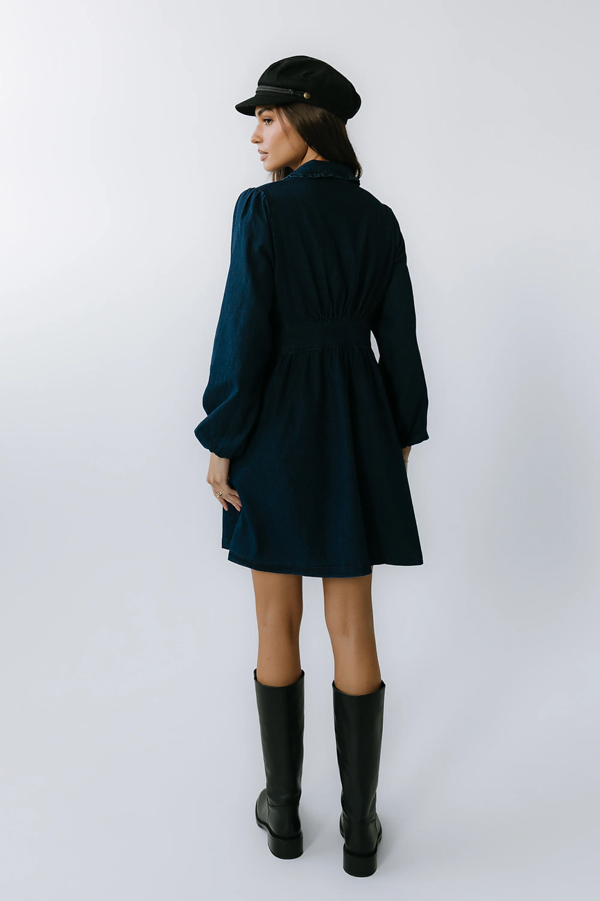 Baker Denim Mini Dress - FINAL SALE - Image 5