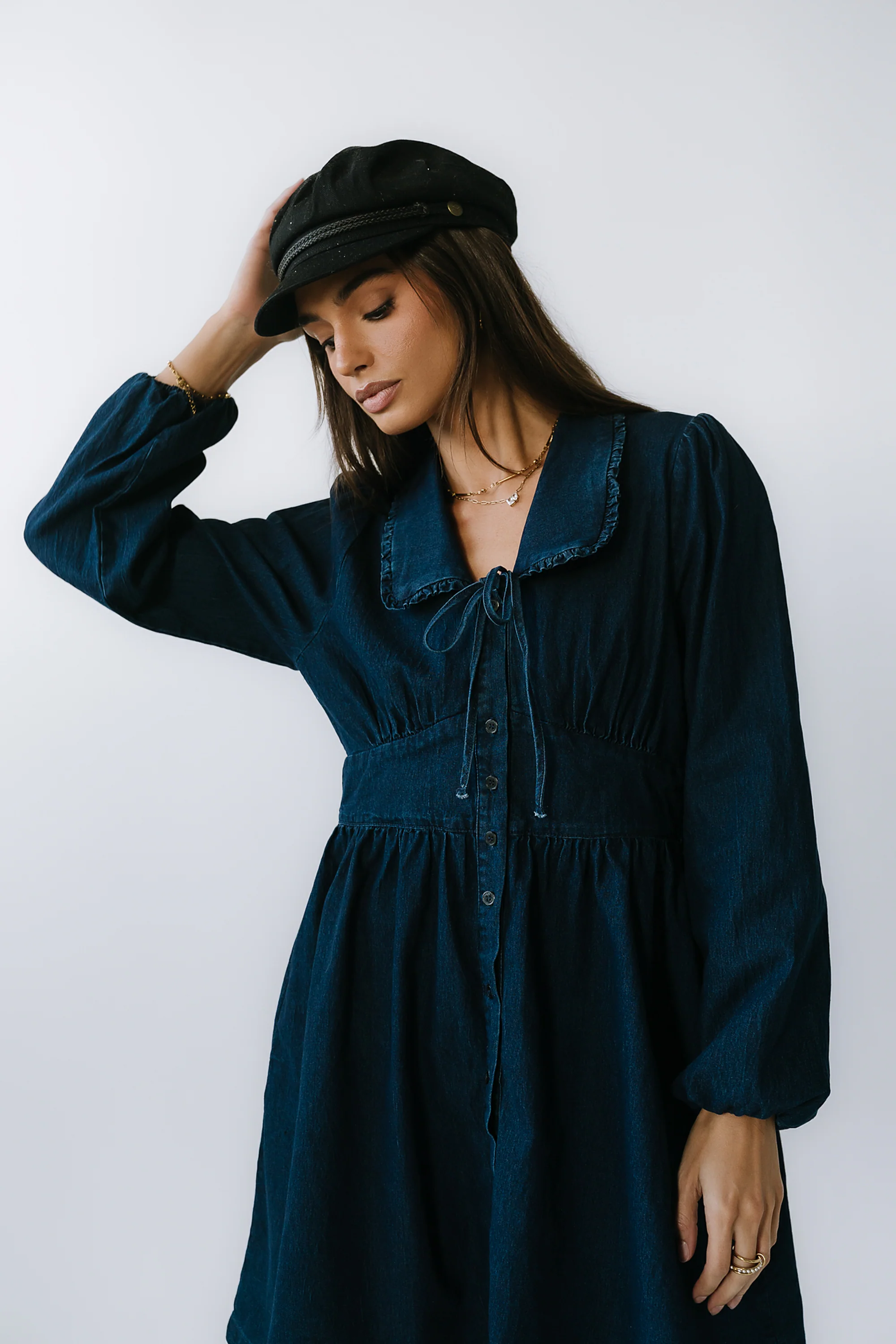 Baker Denim Mini Dress - FINAL SALE - Image 6