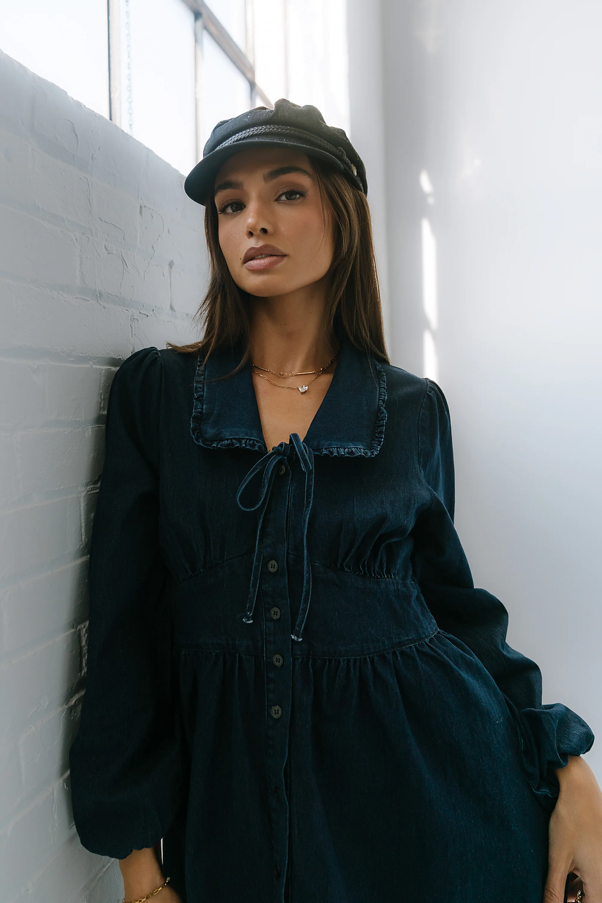 Baker Denim Mini Dress - FINAL SALE - Image 8