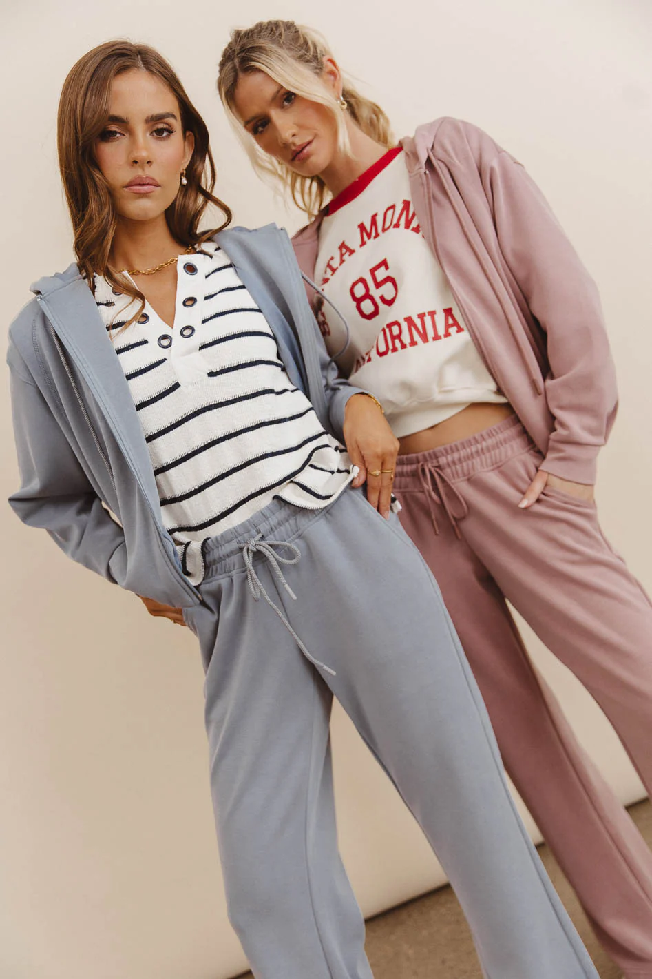 Balance Zip Up Hoodie in Mauve - FINAL SALE - Image 2