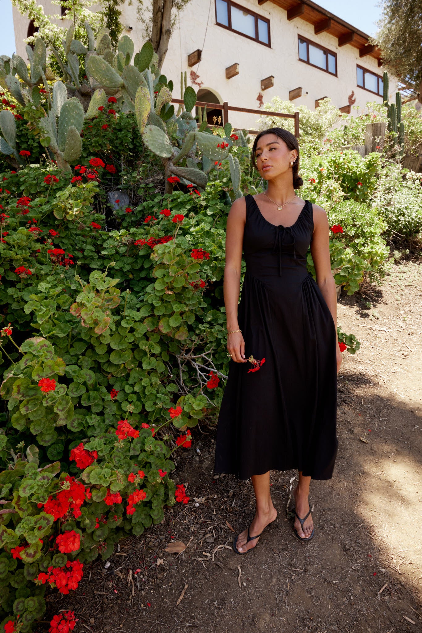 Barrett Midi Dress in Black - FINAL SALE - Image 4