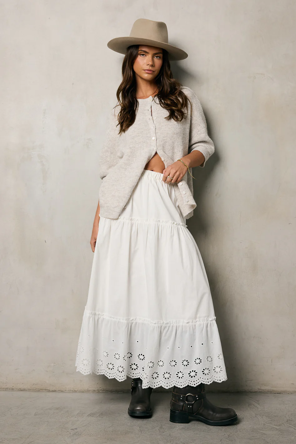 Bay Side Tiered Midi Skirt - FINAL SALE - Image 2
