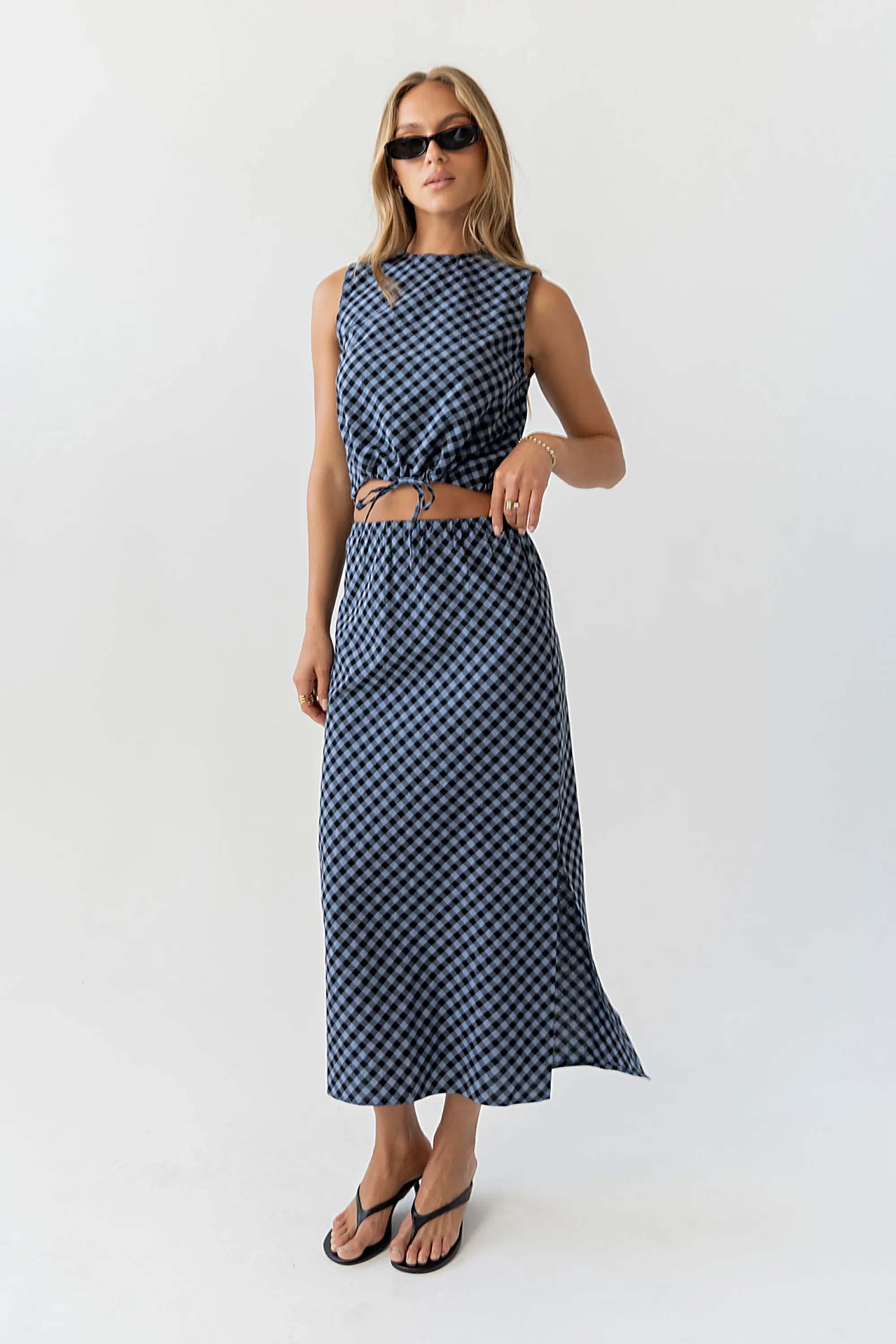 Baylor Plaid Midi Skirt - Image 10