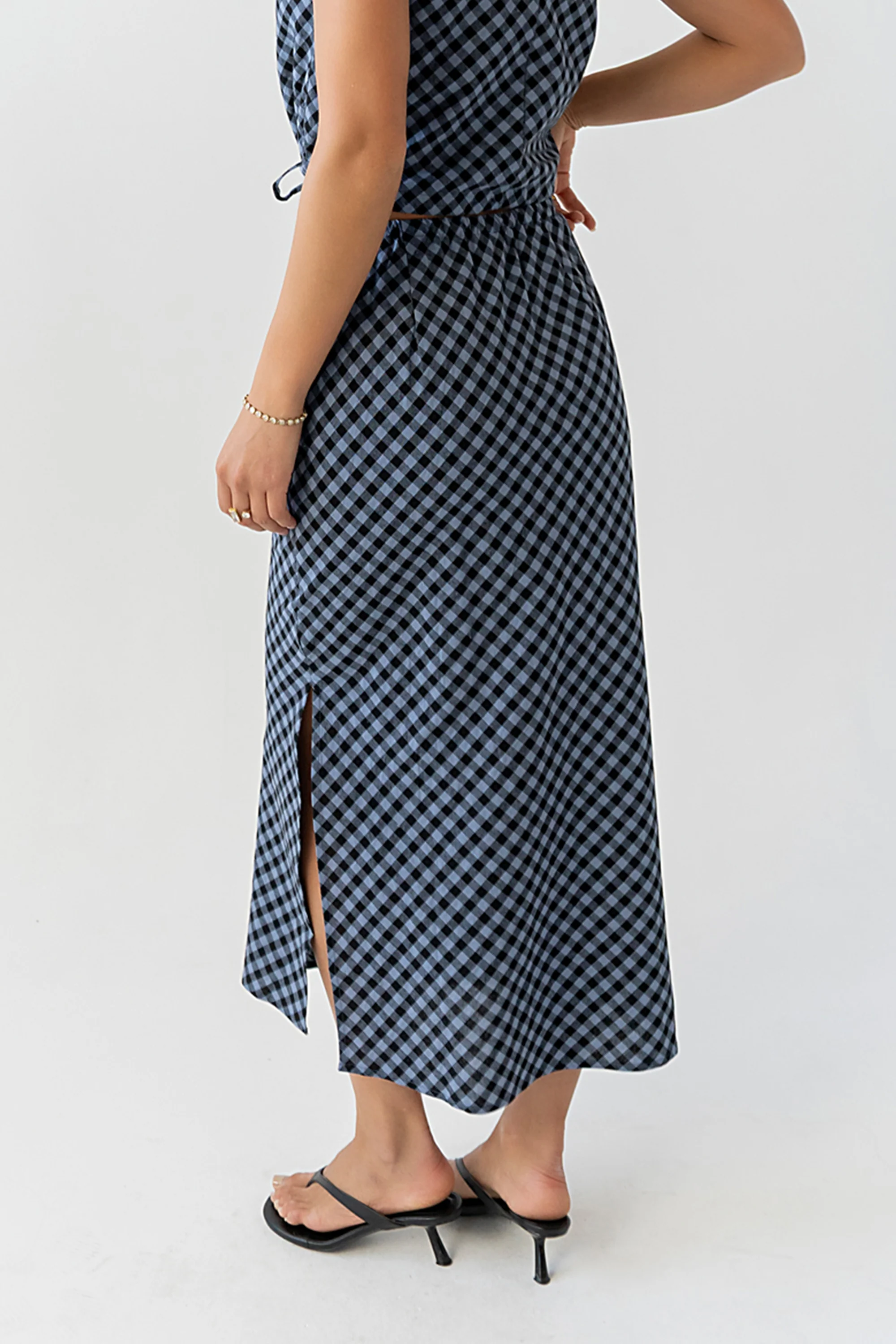 Baylor Plaid Midi Skirt - Image 11