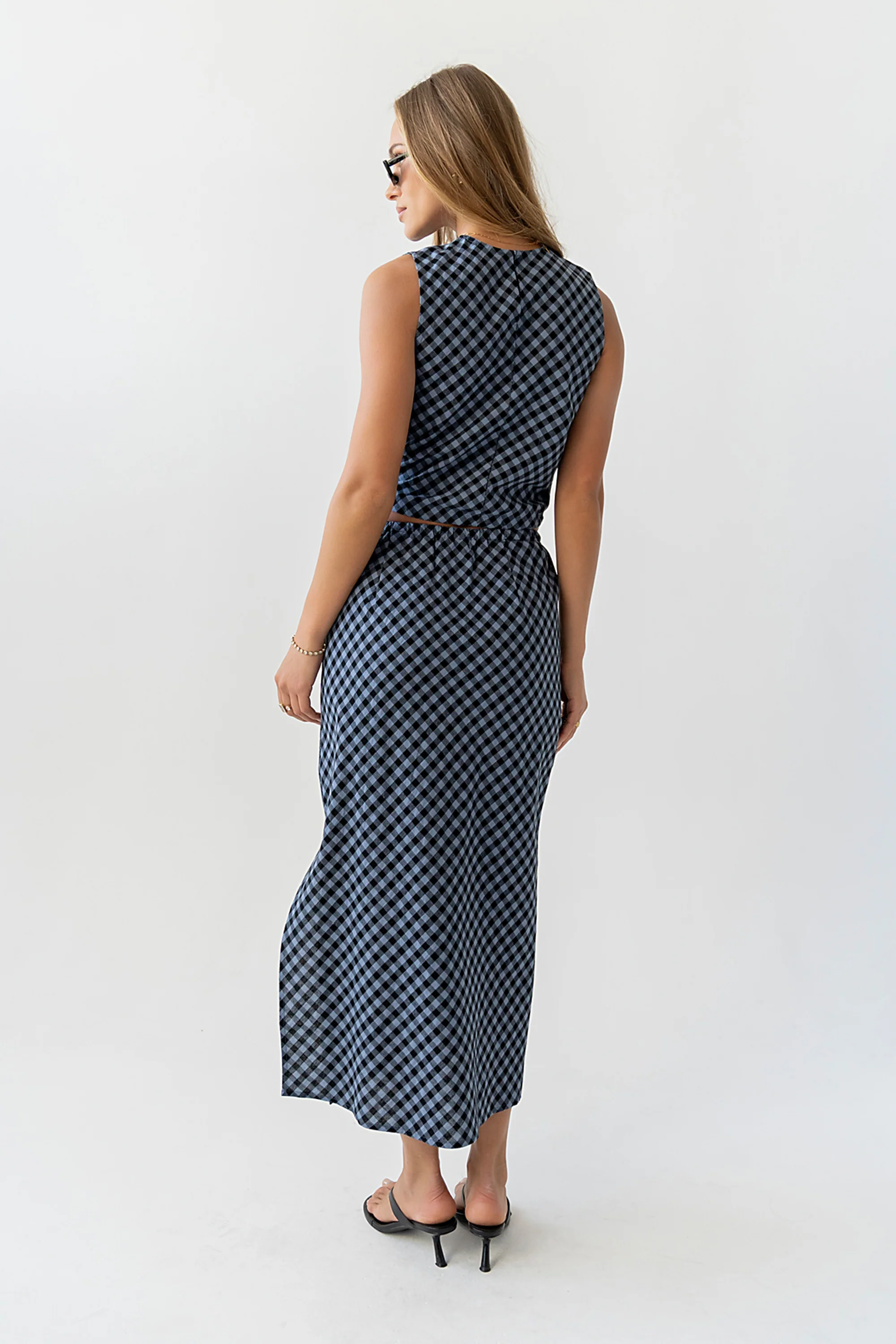 Baylor Plaid Midi Skirt - Image 13