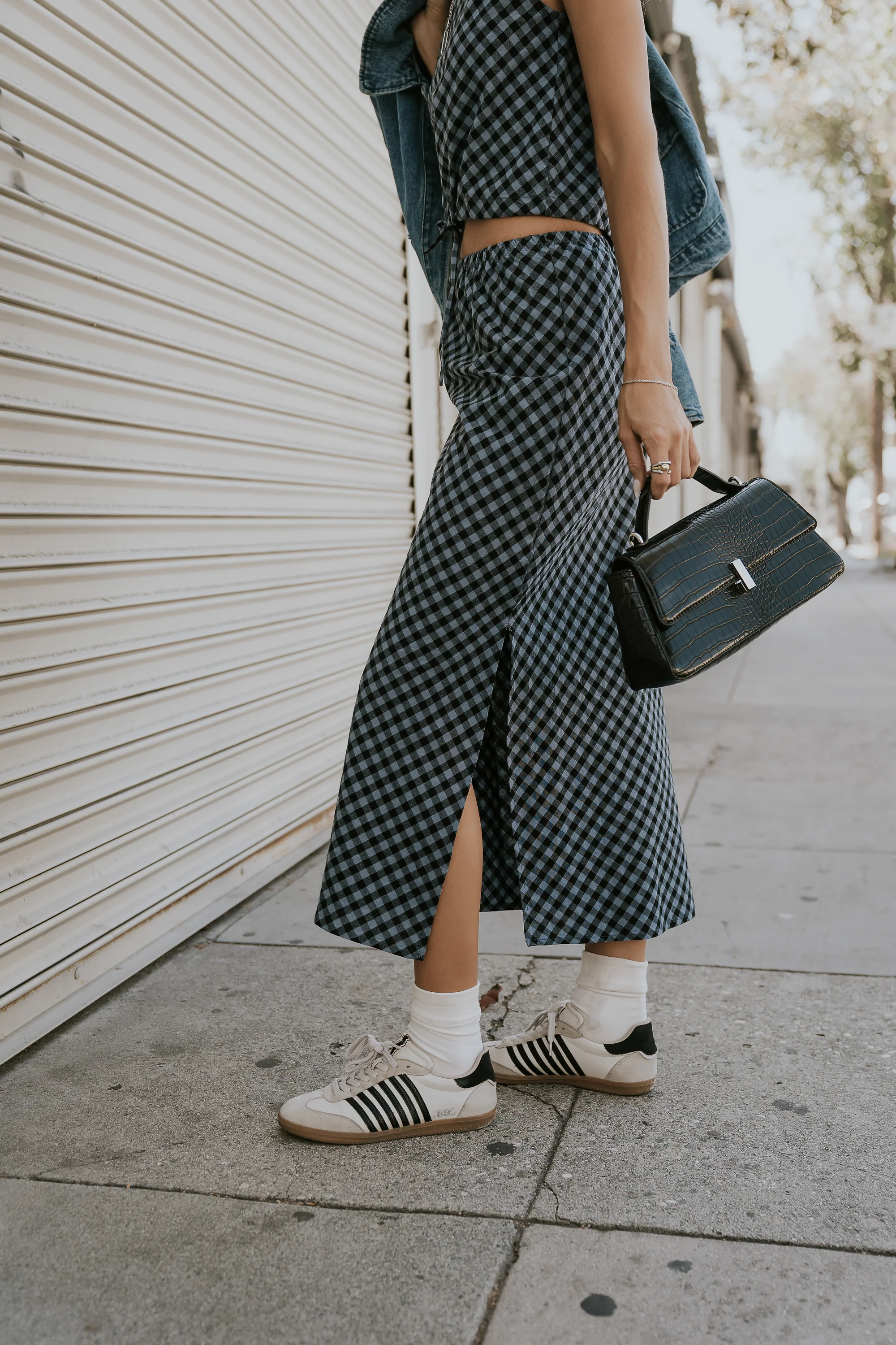 Baylor Plaid Midi Skirt - Image 2