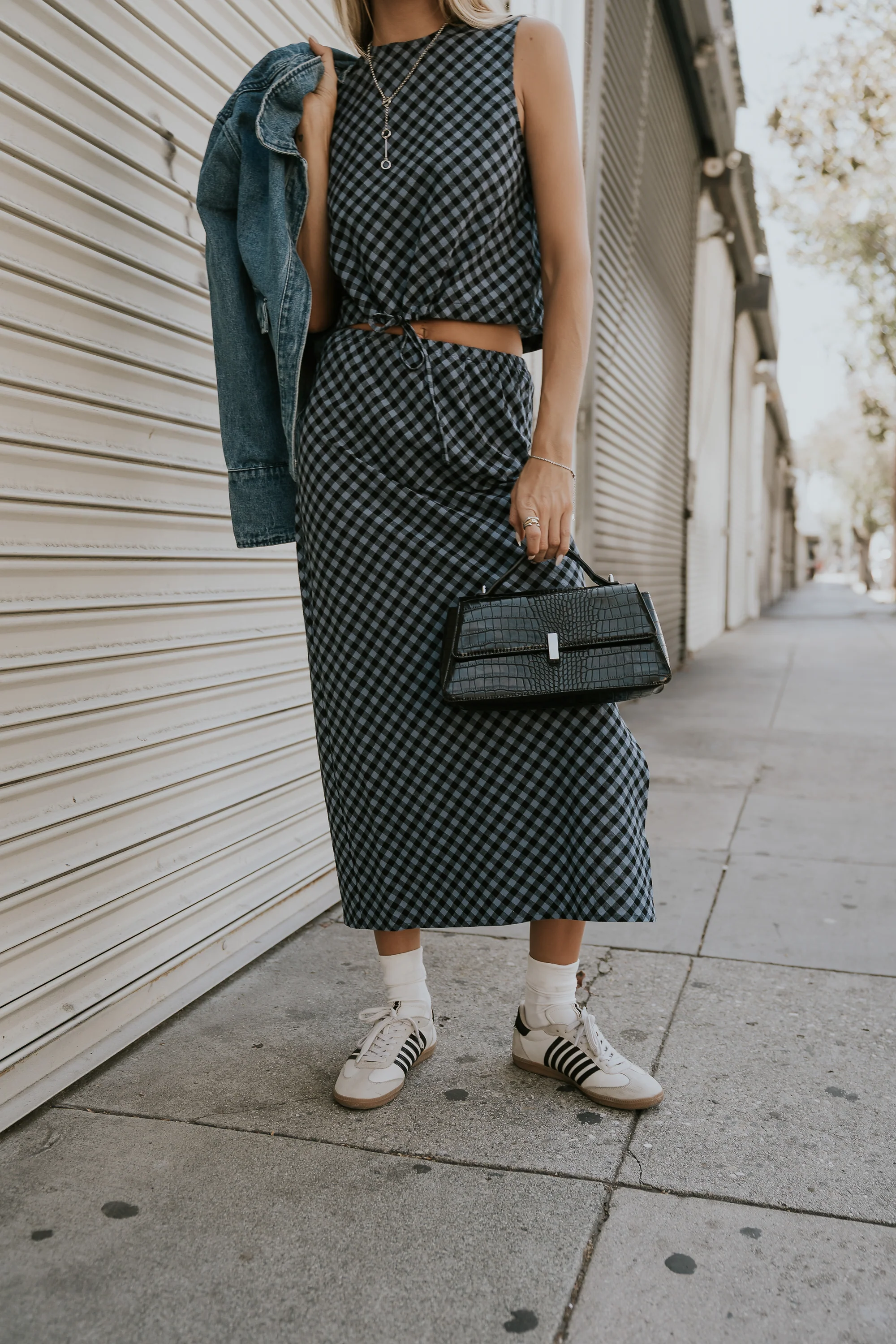 Baylor Plaid Midi Skirt - Image 4