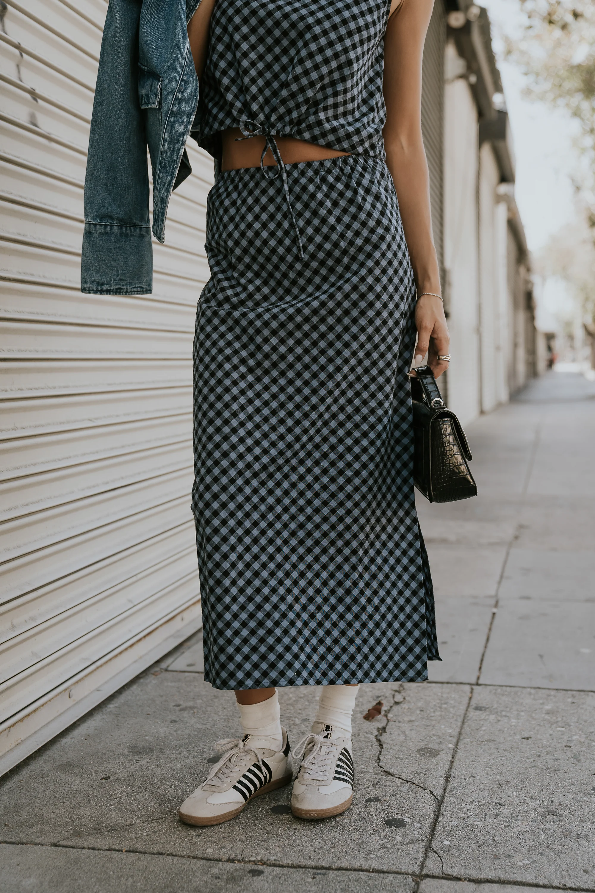 Baylor Plaid Midi Skirt - Image 5