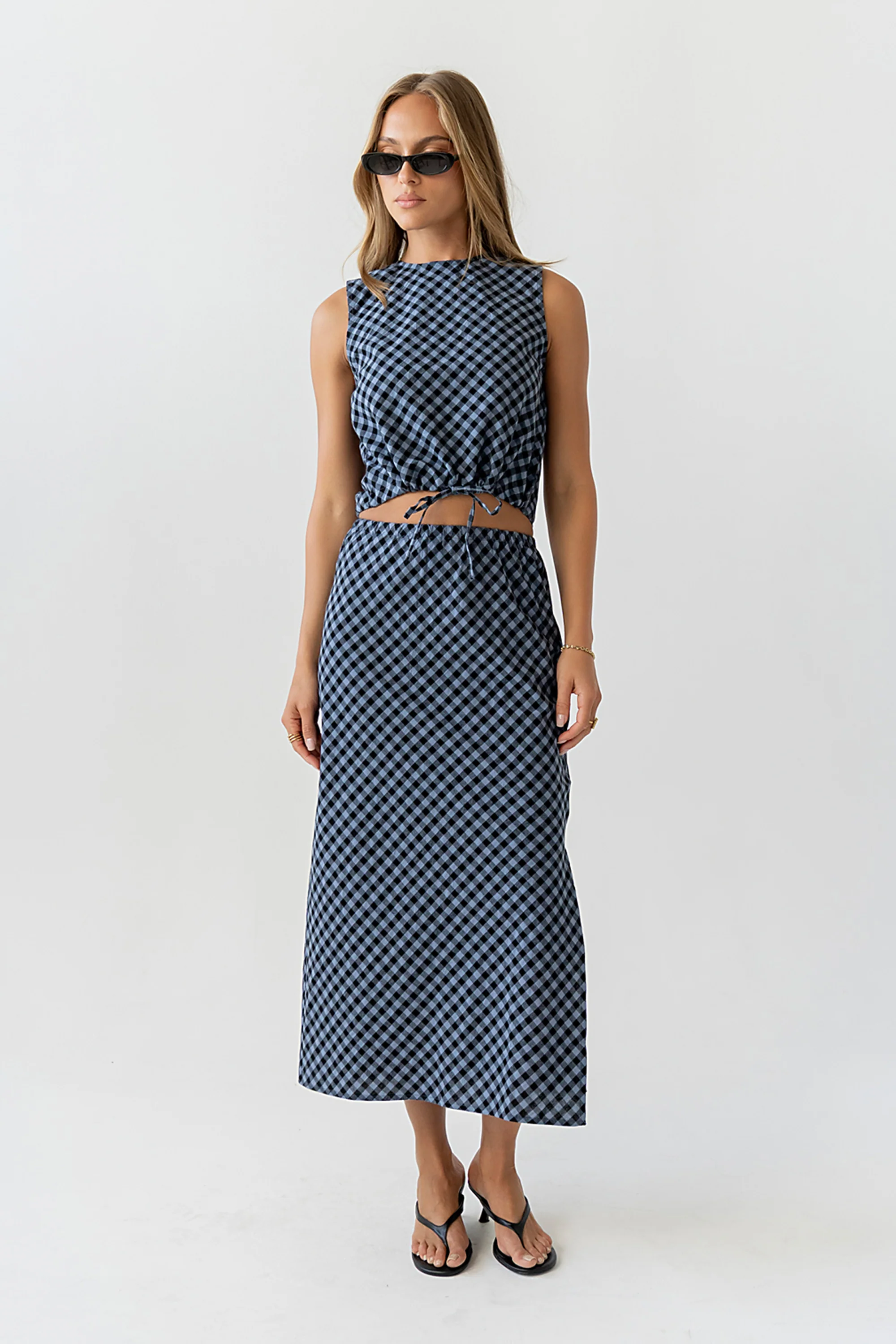 Baylor Plaid Midi Skirt - Image 6