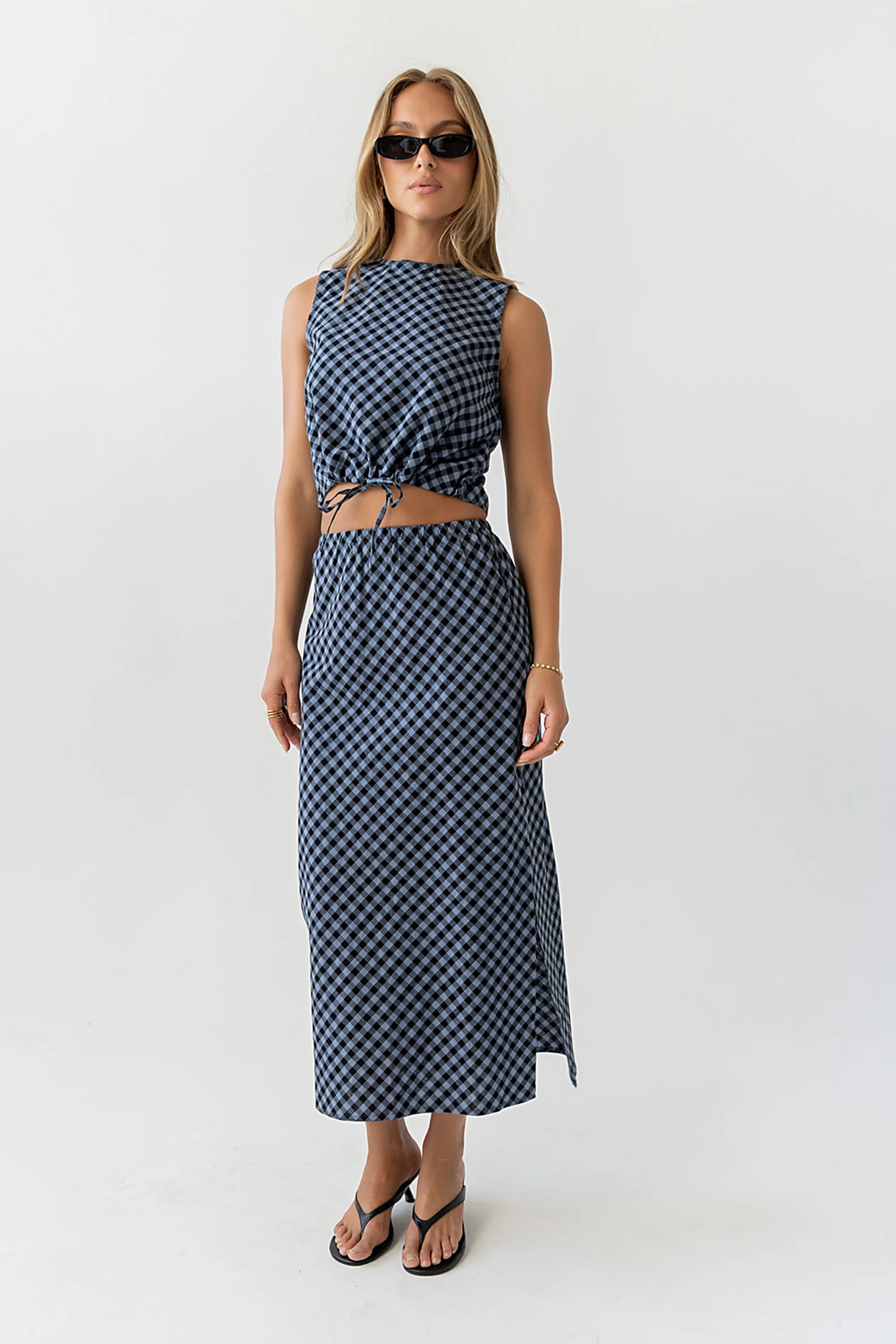 Baylor Plaid Midi Skirt - Image 8