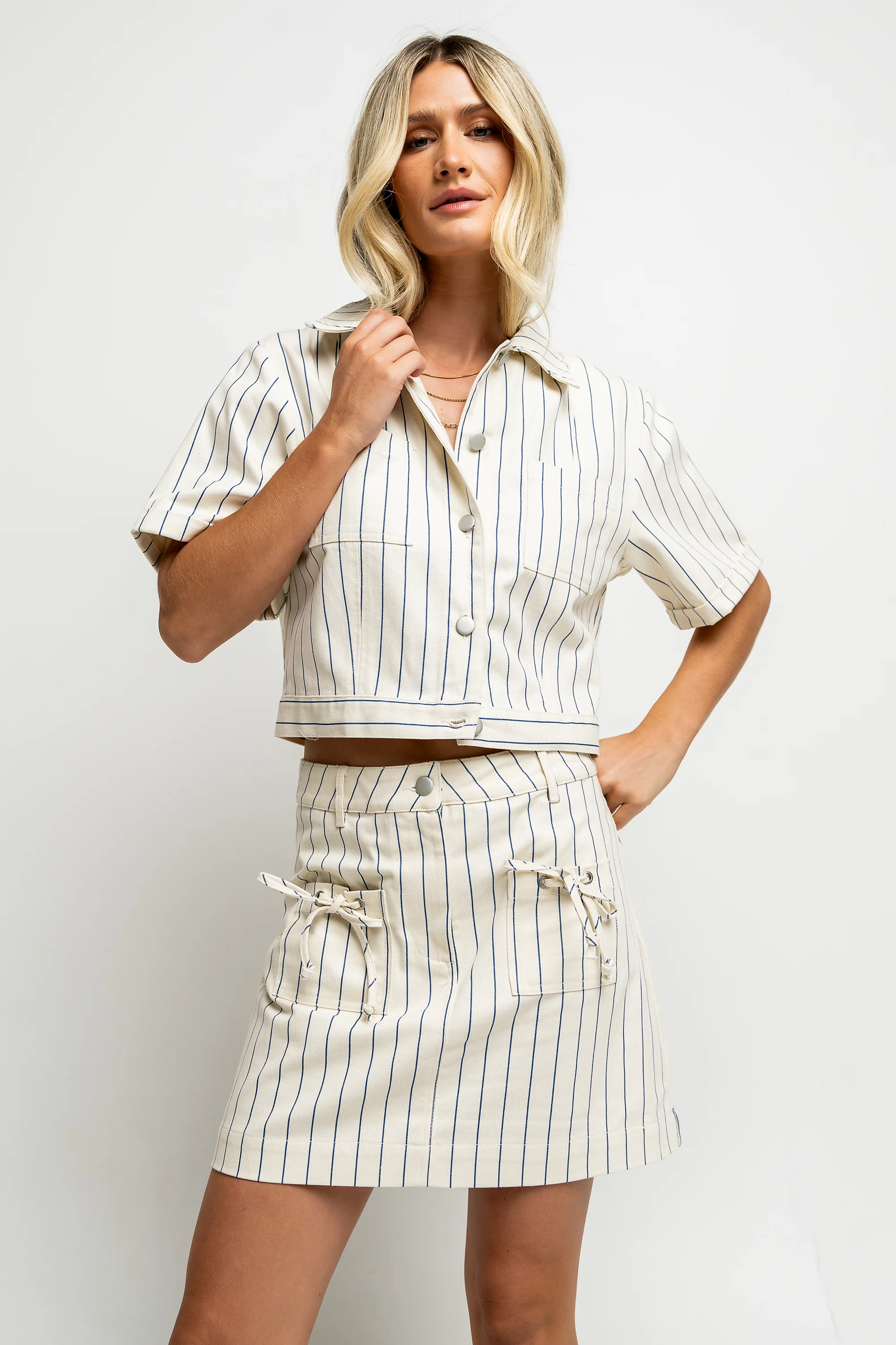 Baylor Striped Button Up - FINAL SALE