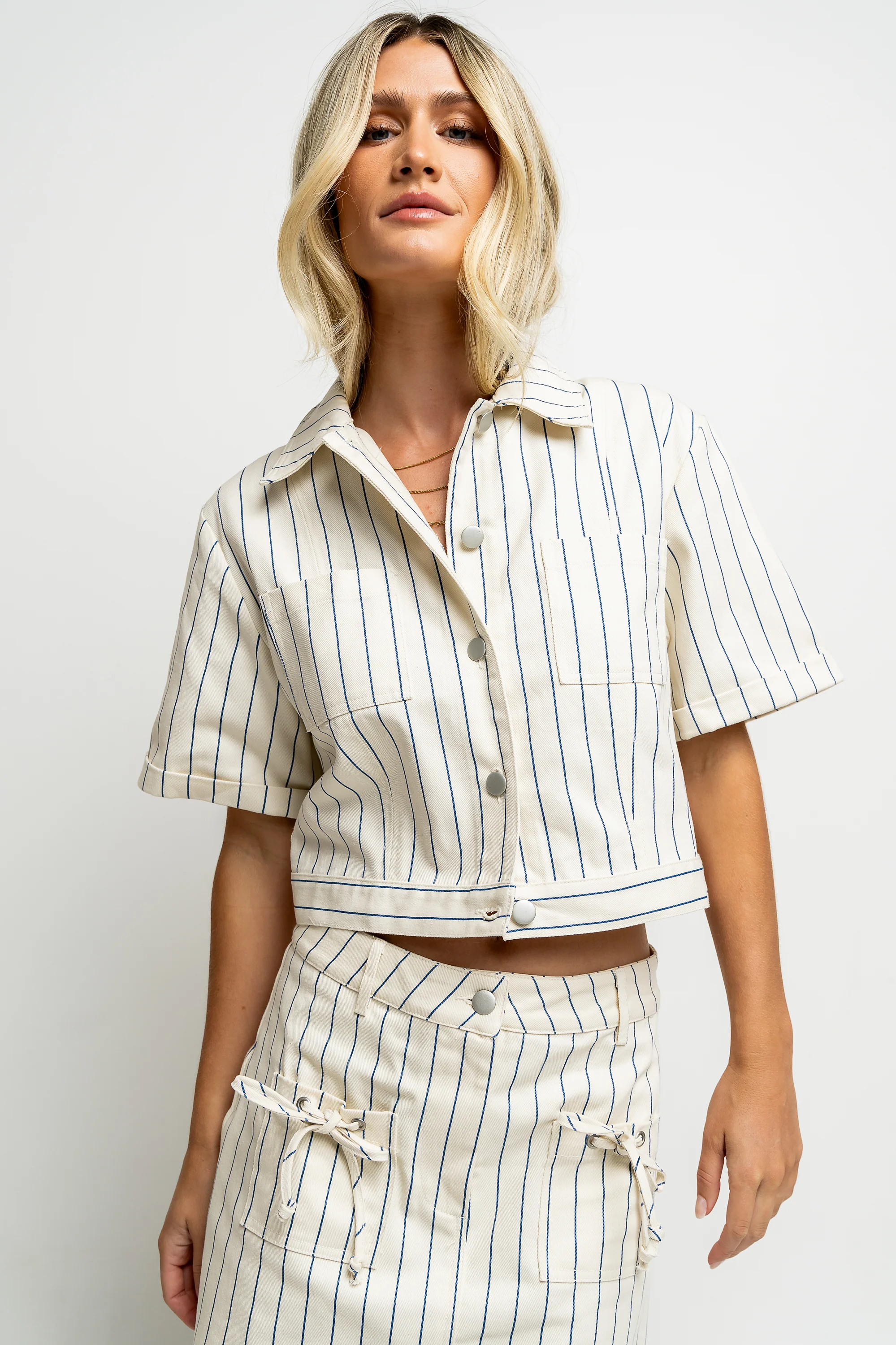 Baylor Striped Button Up - FINAL SALE - Image 7