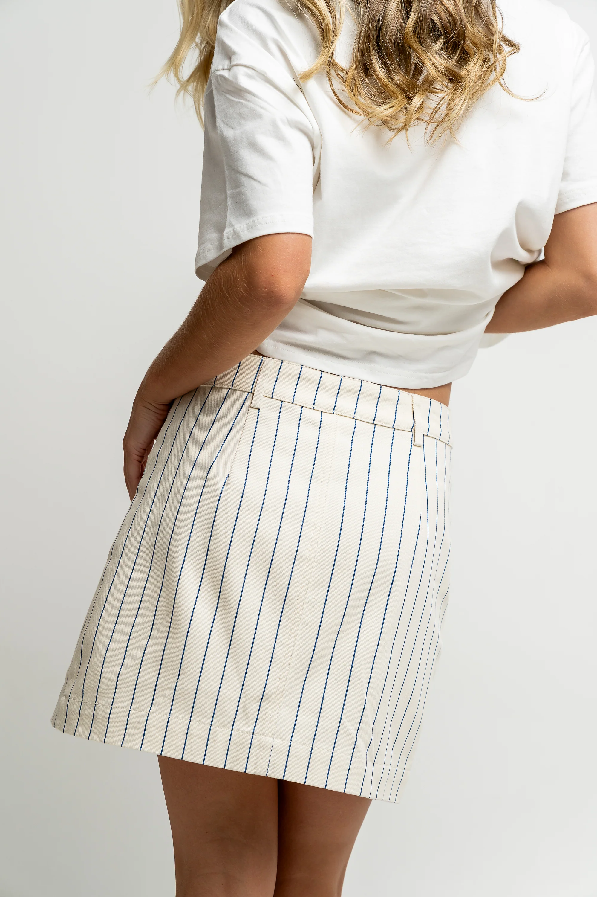 Baylor Striped Mini Skirt - FINAL SALE - Image 7
