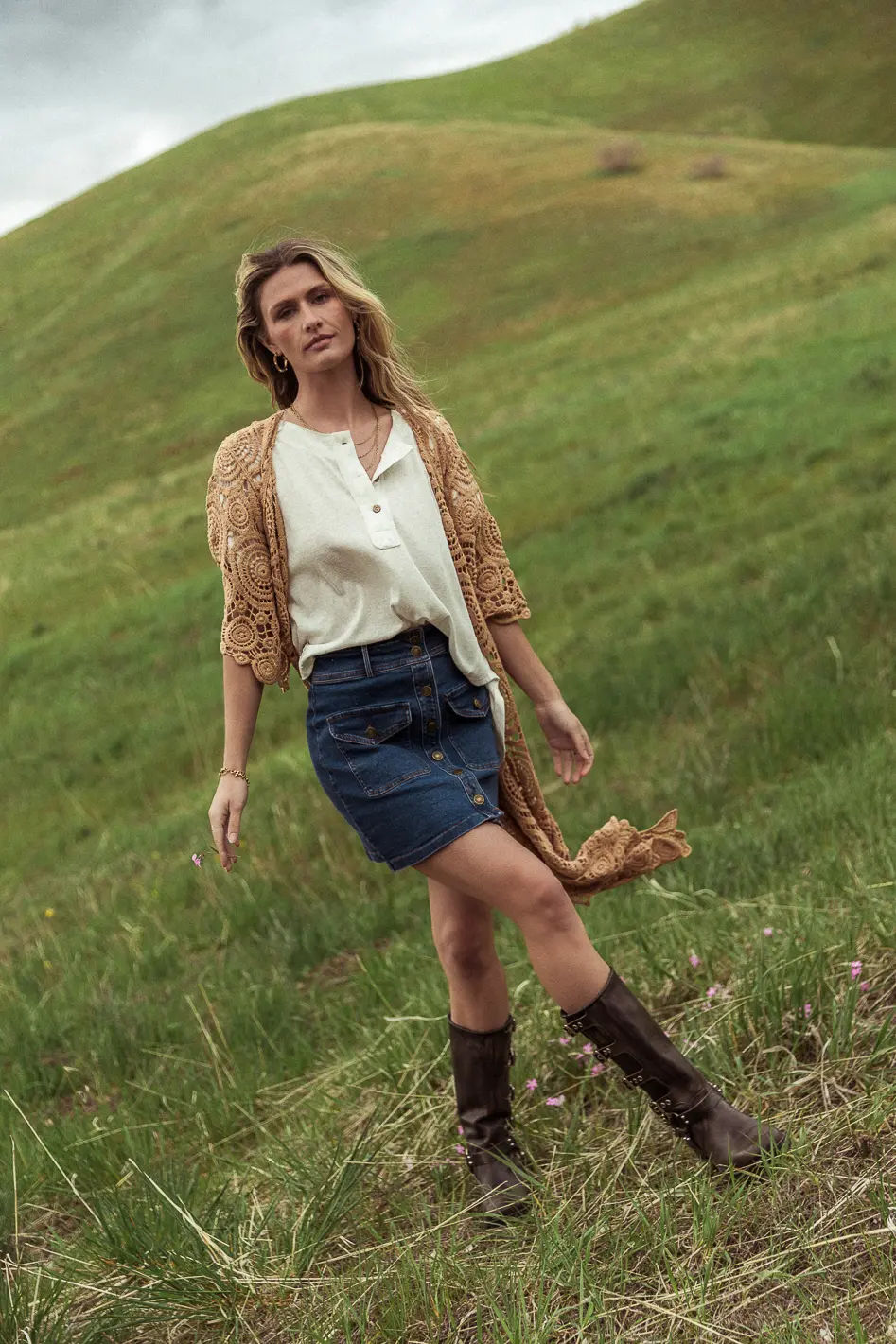 Beatrice Denim Mini Skirt - FINAL SALE - Image 4