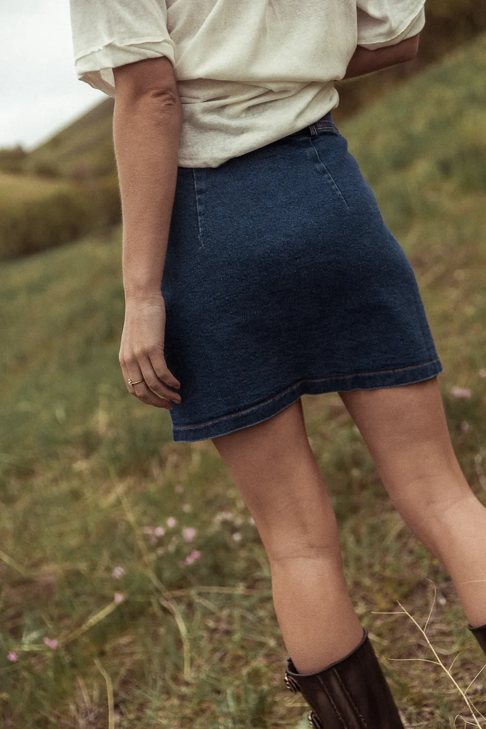 Beatrice Denim Mini Skirt - FINAL SALE - Image 5