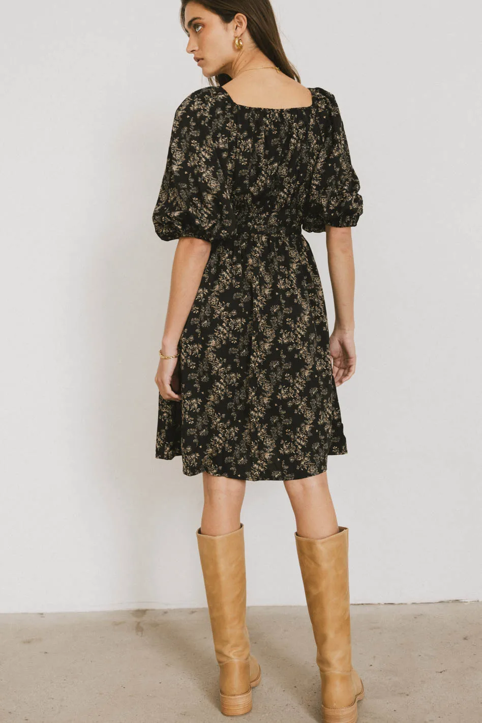 Bellamy Mini Dress in Black - FINAL SALE - Image 3
