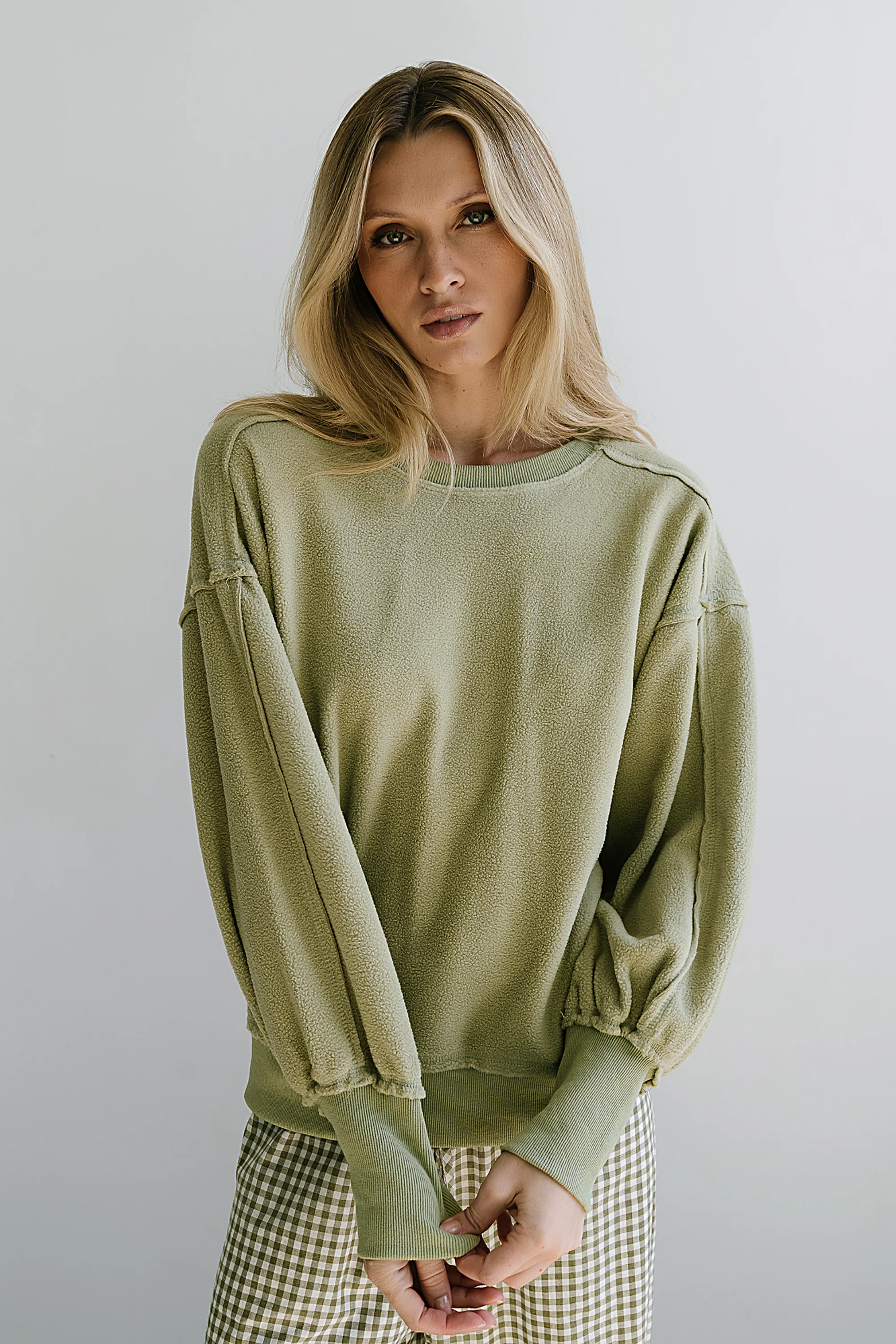 Belle Fleece Pullover Sweater - Image 6