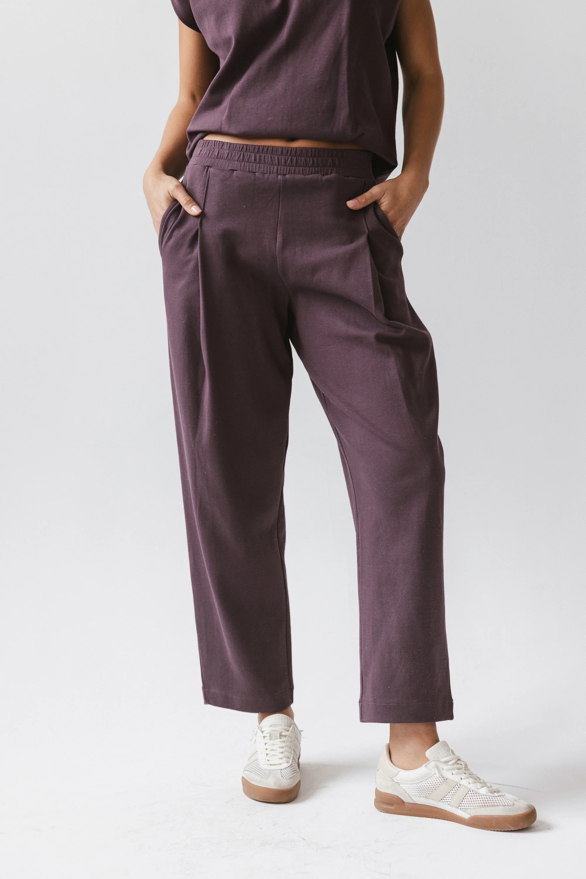 Benji Barrel Sweatpants in Plum - FINAL SALE