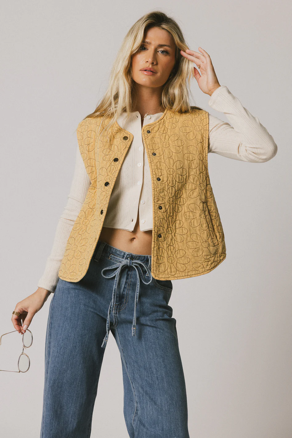Berlin Knit Cardigan in Ivory - FINAL SALE - Image 6