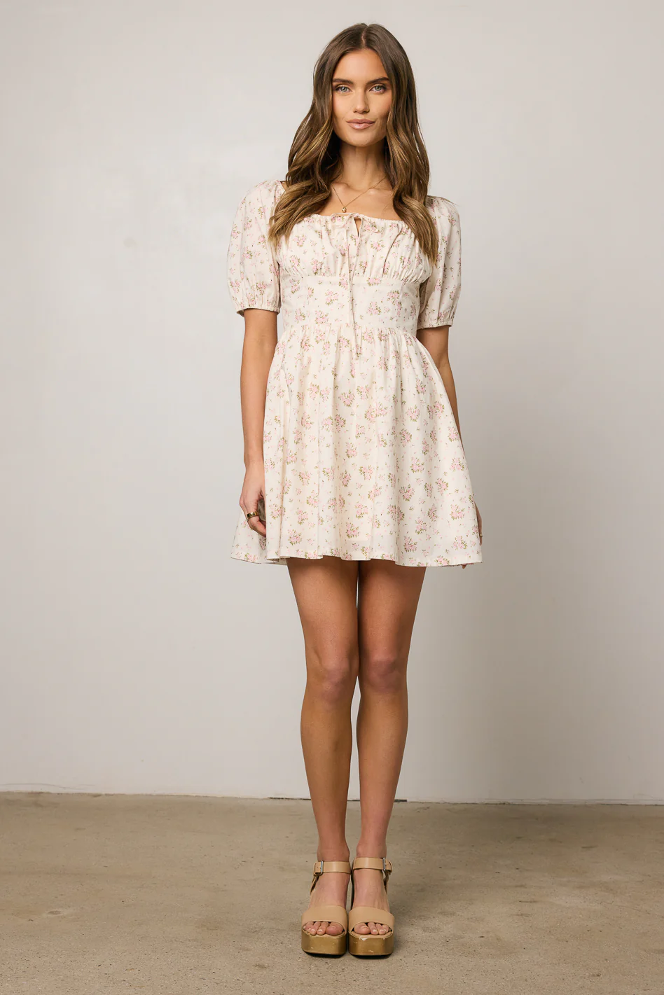 Bessie Floral Mini Dress - FINAL SALE - Image 4