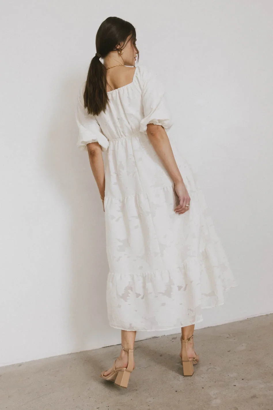 Bethany Maxi Dress in Ivory - FINAL SALE - Image 4