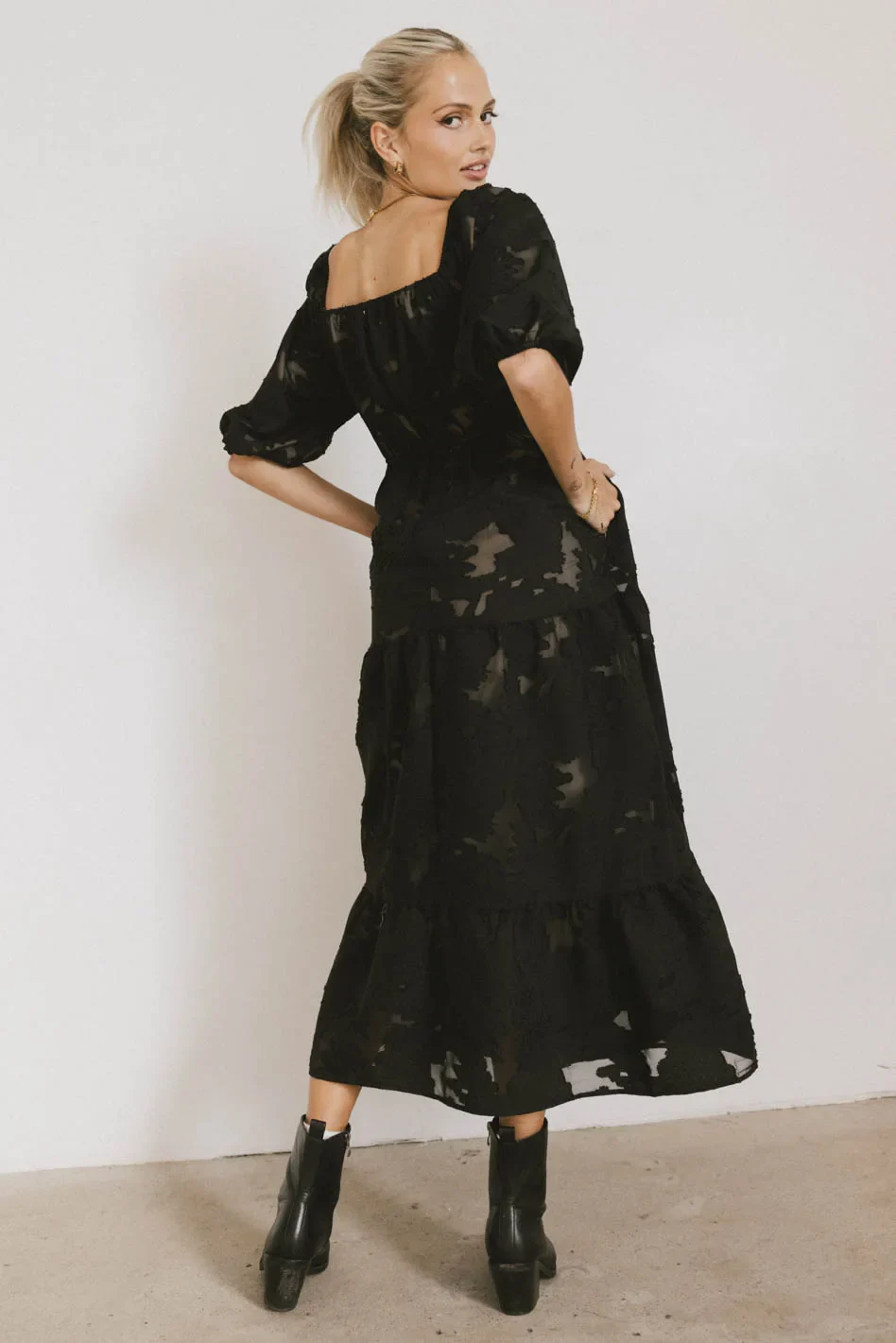Bethany Maxi Dress in Black - FINAL SALE - Image 6